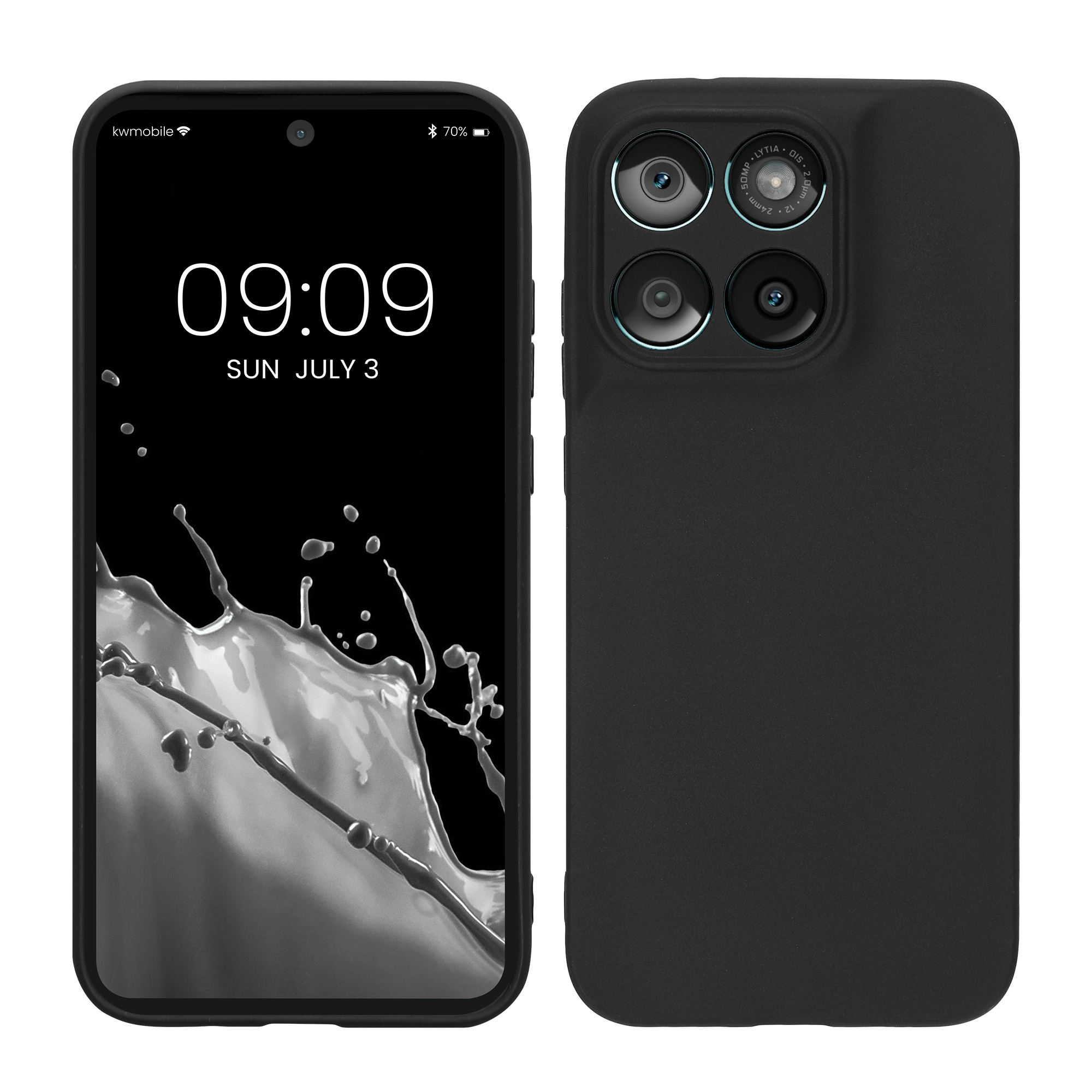 Pouzdro pro Motorola Moto G67 / G77 / G87 kwmobile tenké TPU - matná černá
