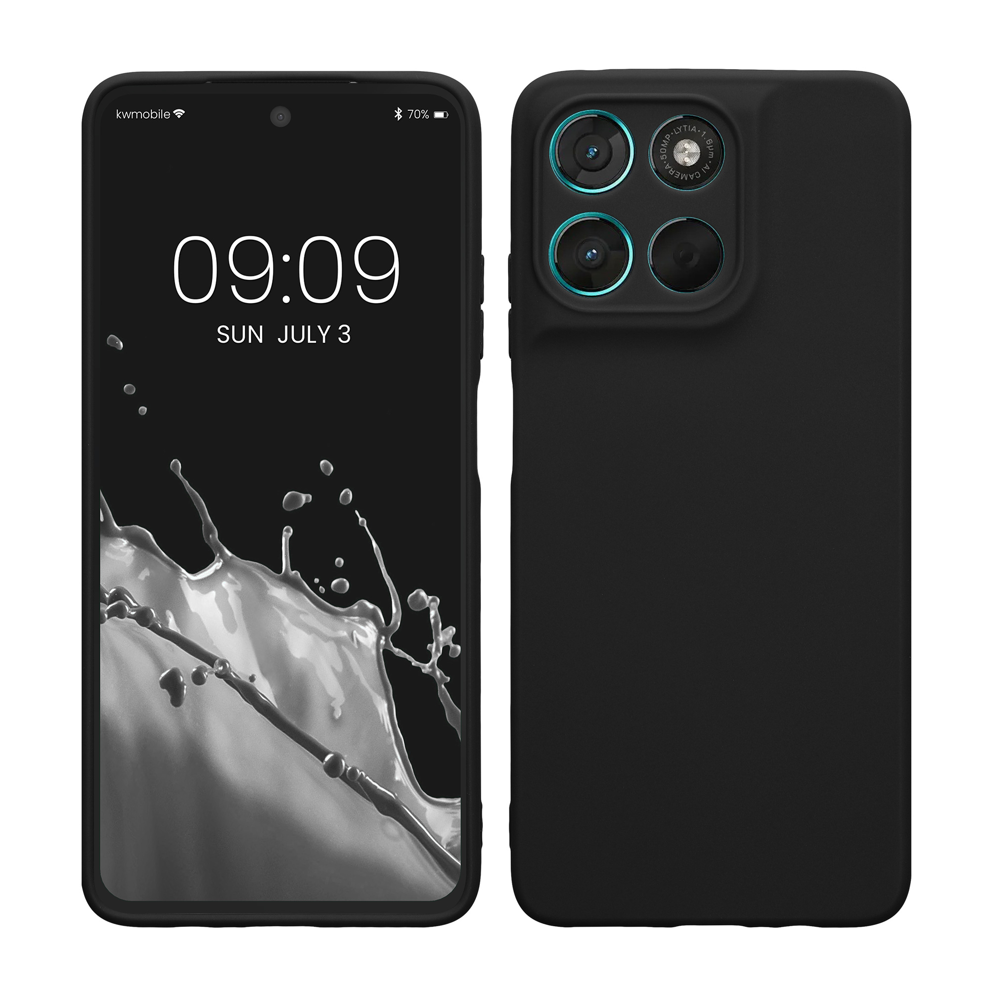 Pouzdro pro Motorola Moto G57 Power / Moto G67 Power kwmobile tenké TPU - matná černá