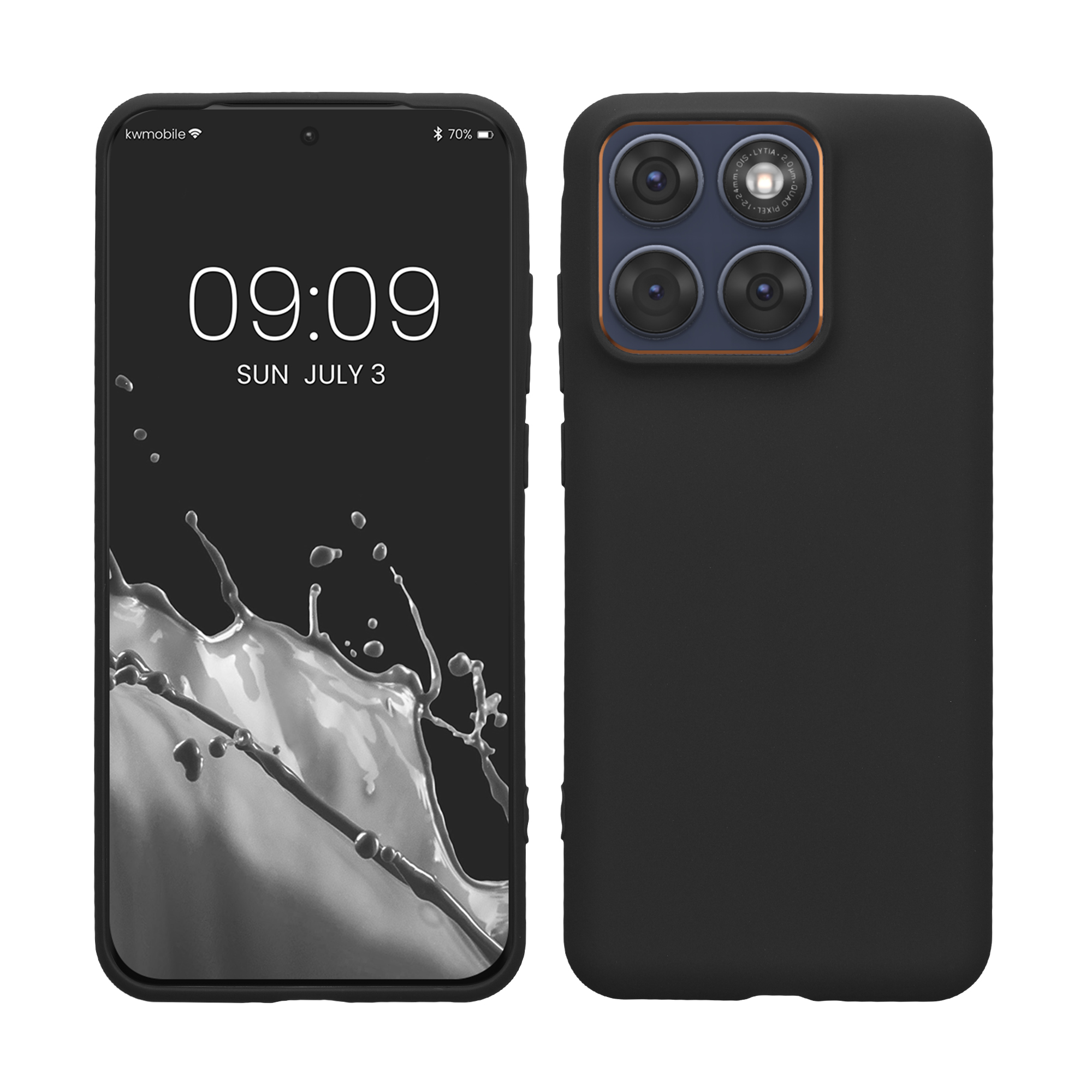 Kryt na mobil Motorola Edge 70 Fusion / 70 Fusion+ - kwmobile, matný černý