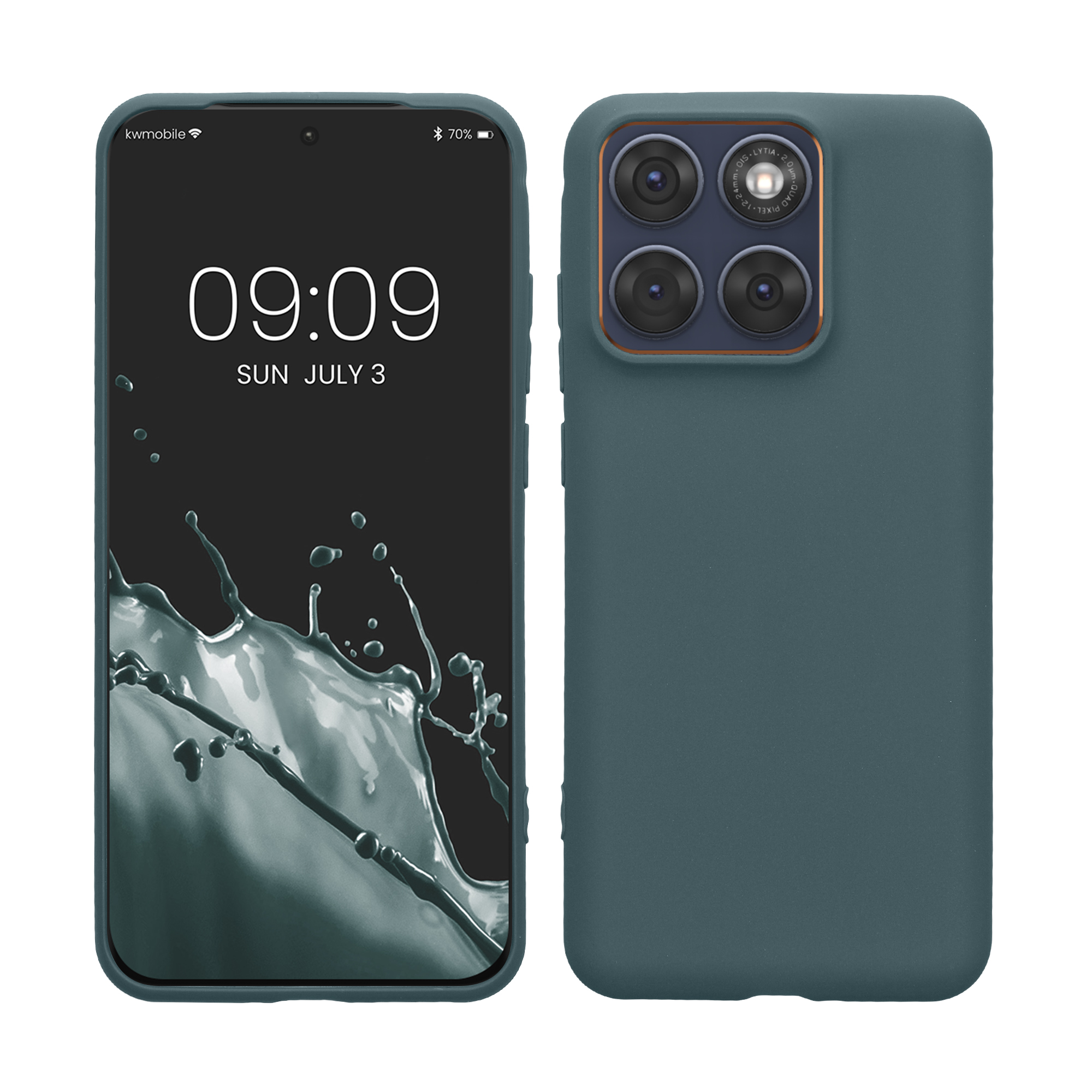 Pouzdro pro Motorola Edge 70 Fusion / Edge 70 Fusion+ kwmobile TPU - tmavá antracitová