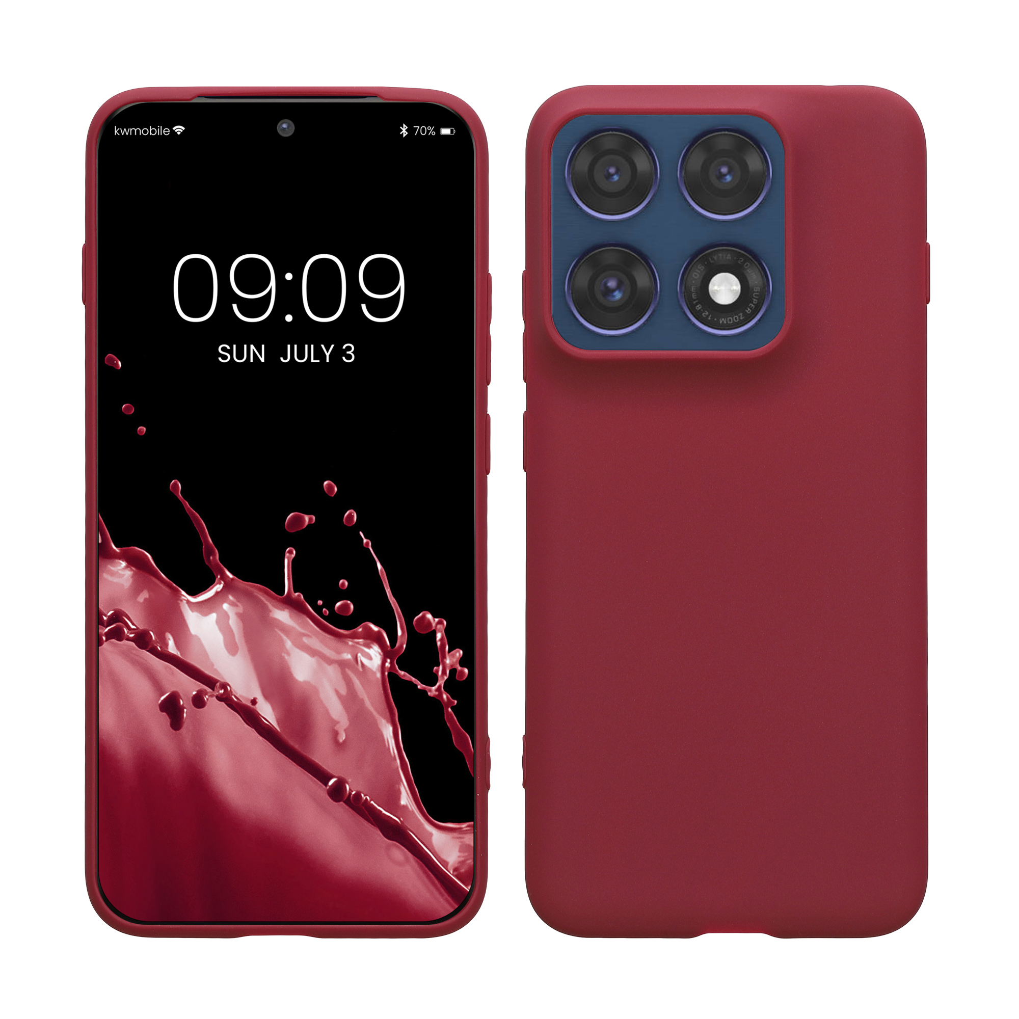 Pouzdro pro Motorola Edge 70 Pro kwmobile TPU - vínově fialová