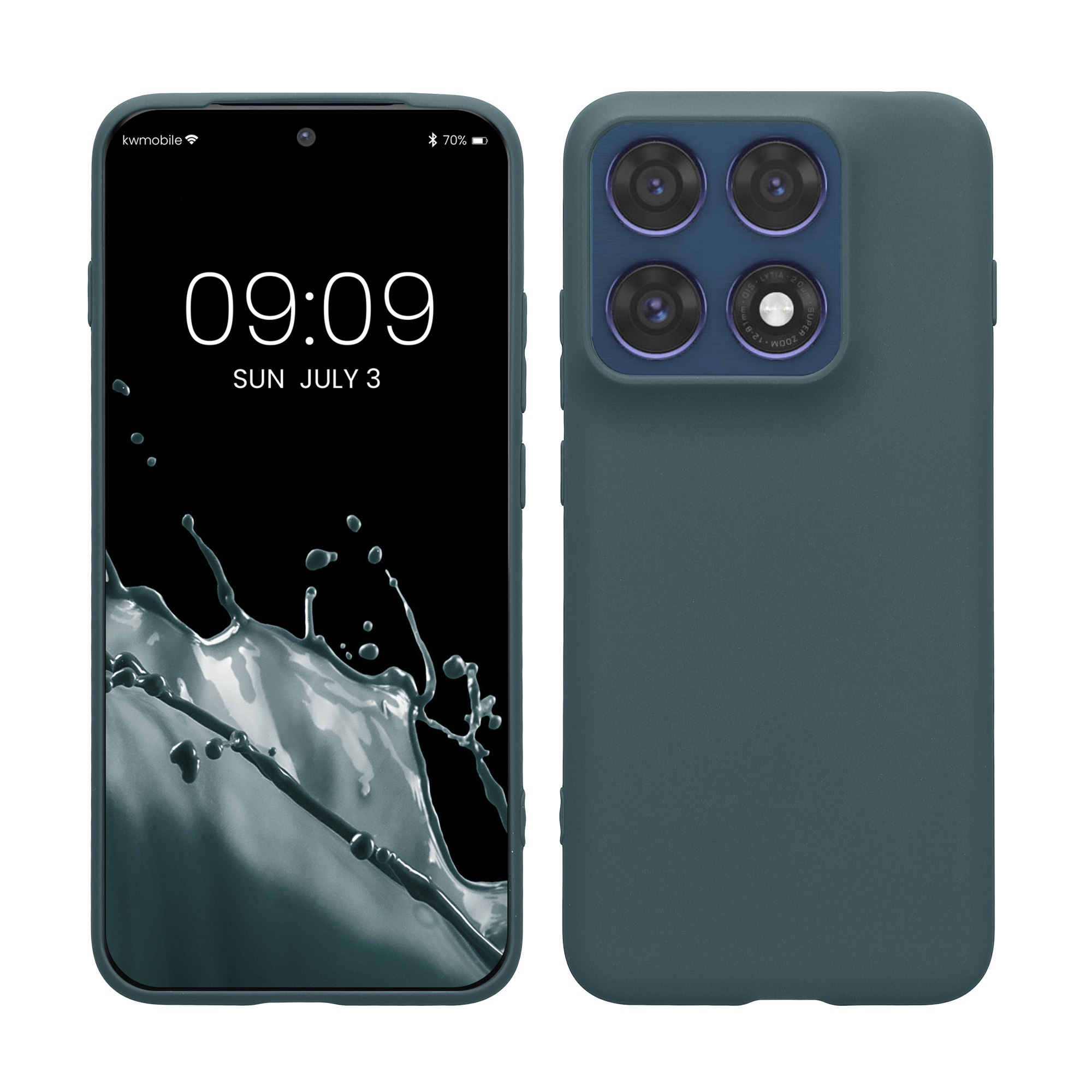 Pouzdro pro Motorola Edge 70 Pro kwmobile TPU - tmavá antracitová