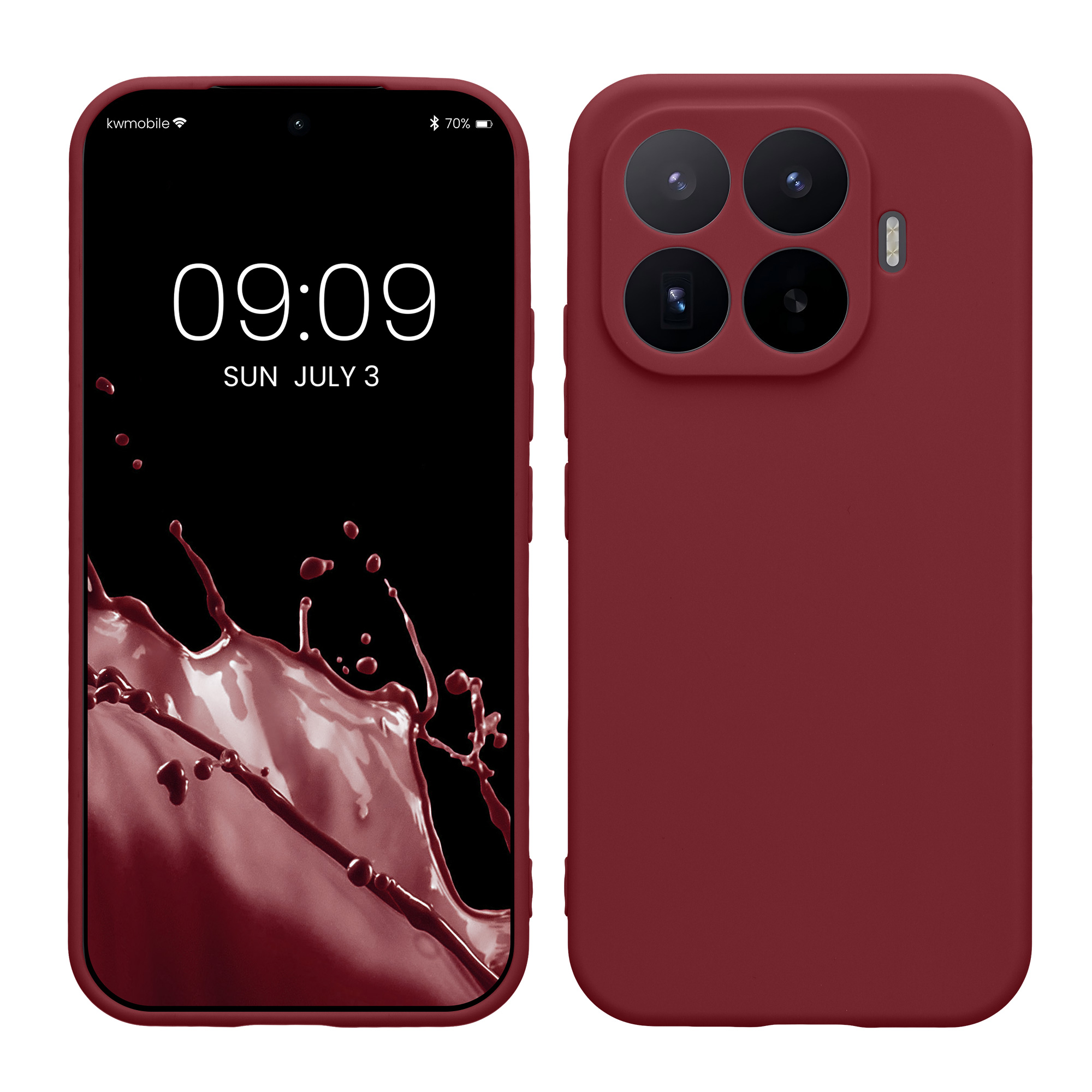 Pouzdro pro Xiaomi 17T kwmobile tenké TPU - vínově fialová