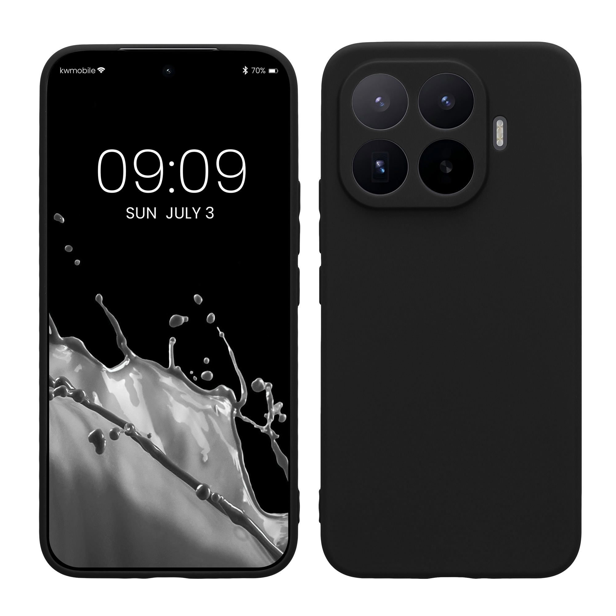 Pouzdro pro Xiaomi 17T Pro kwmobile tenké TPU - matná černá