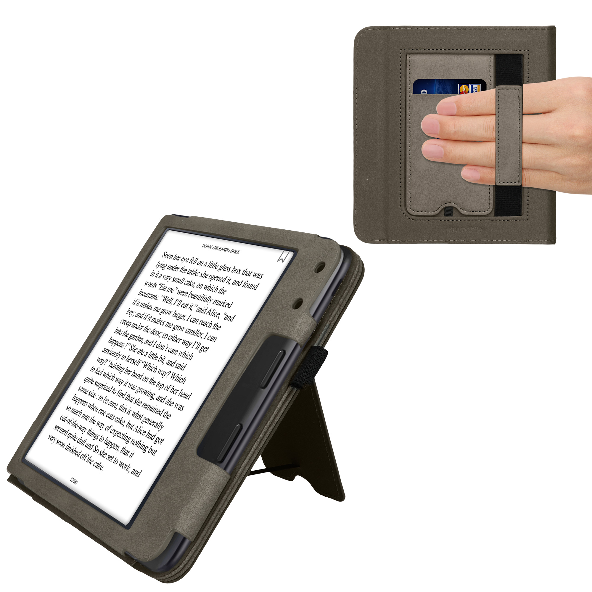 kwmobile pouzdro na čtečku Kobo Libra Colour Case, šedá