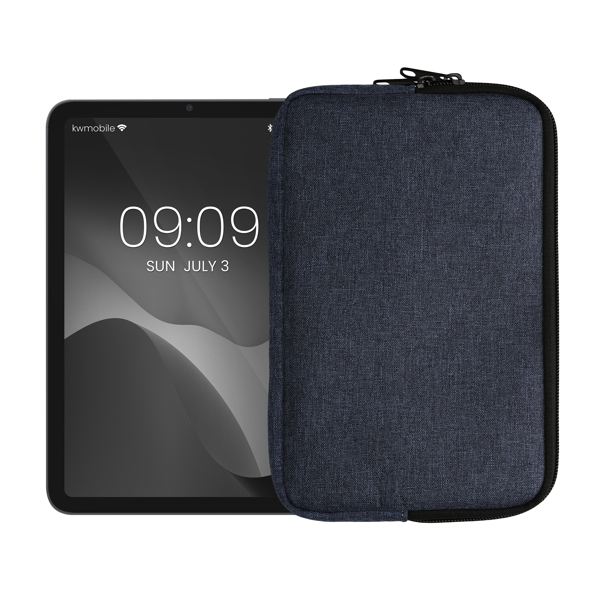 Látkové pouzdro tablet kwmobile universální tmavě modrá