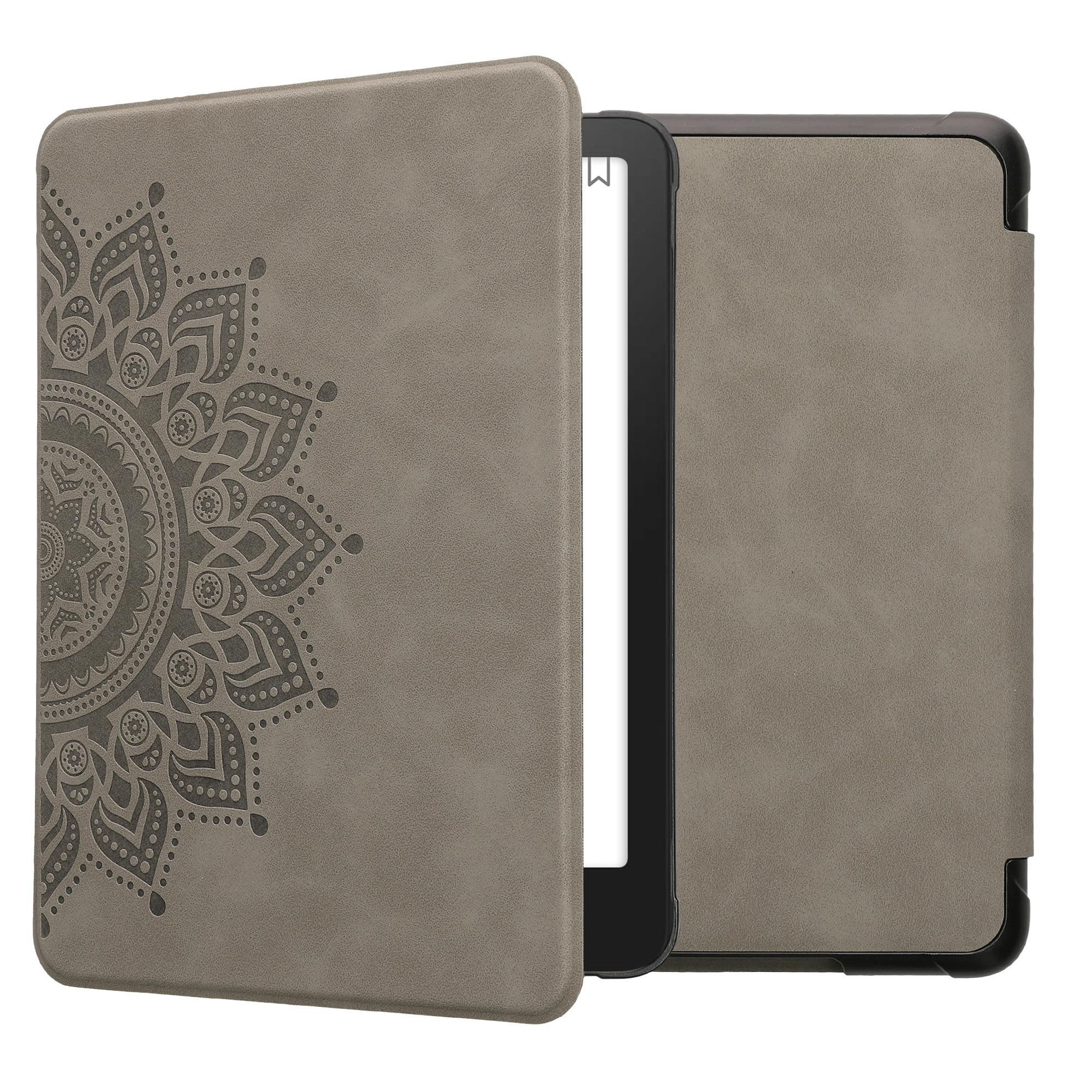 Pouzdro na čtečku kwmobile Kindle Paperwhite 2024 / Colorsoft - Rising Sun - šedá