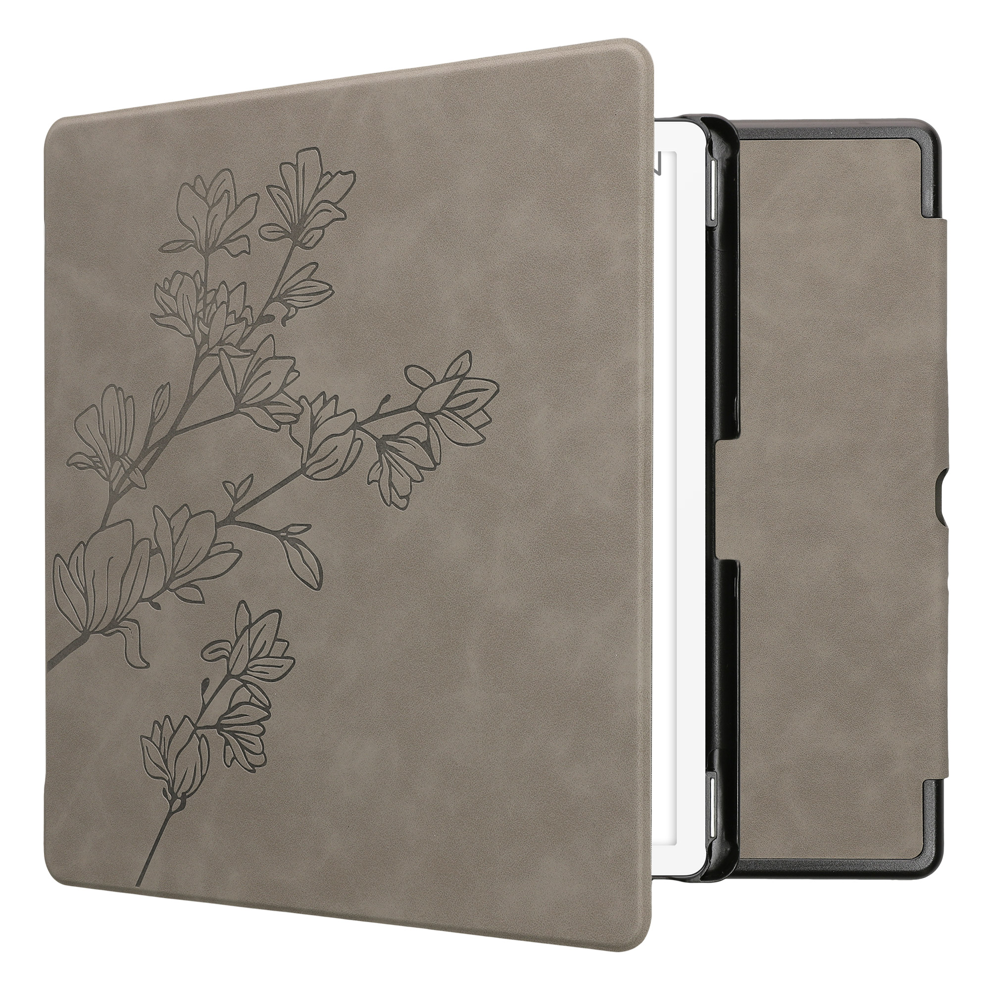 Pouzdro na čtečku kwmobile Kindle Scribe 2024 - Magnolias - šedá