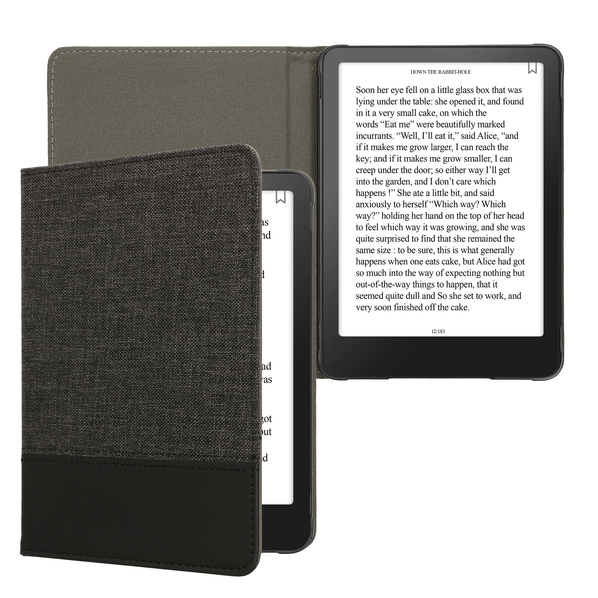 Pouzdro na čtečku kwmobile pro Amazon Kindle Paperwhite (2024)/Colorsoft - antracitová / černá