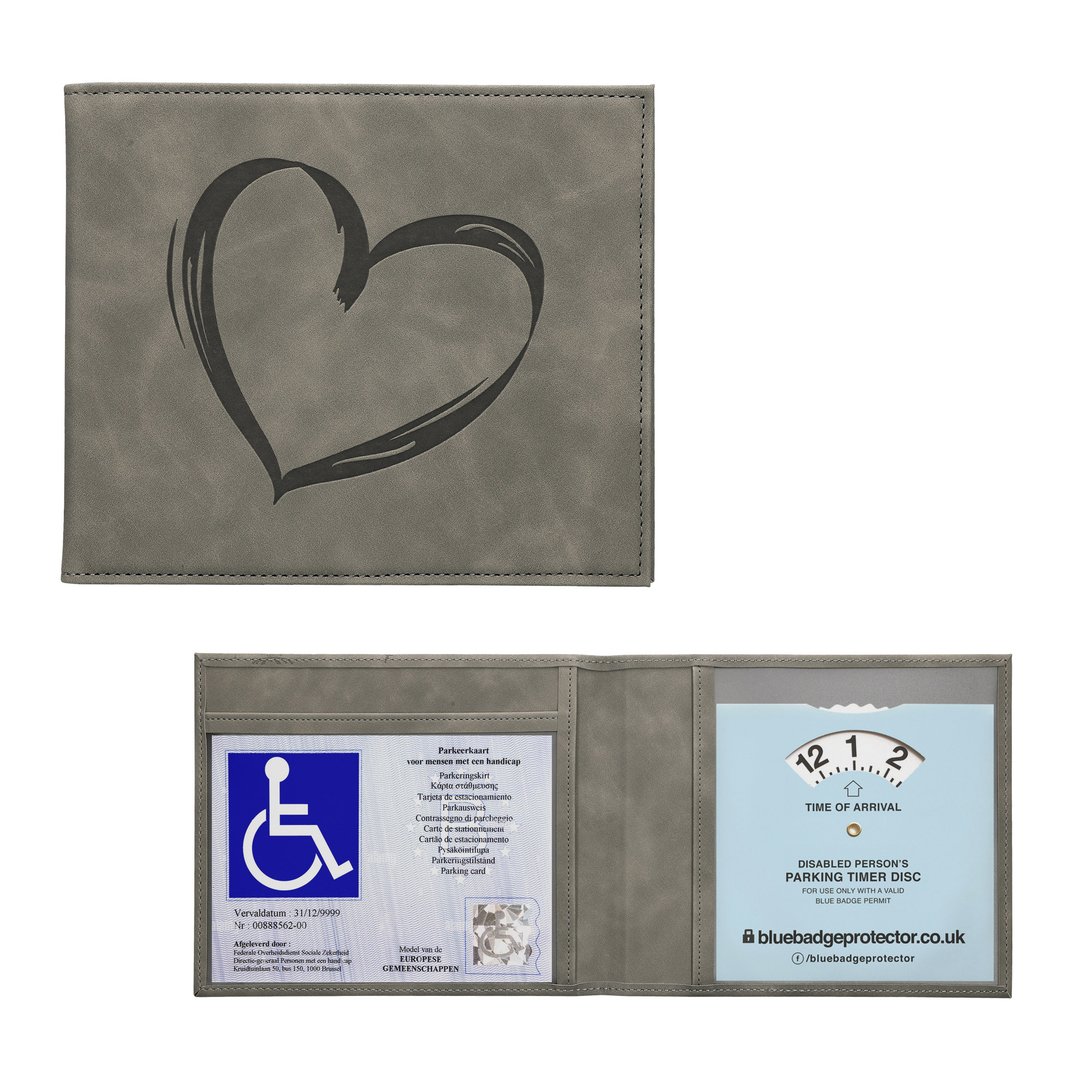 Pouzdro na průkaz Severely Handicapped Pass (German) kwmobile - brushed heart