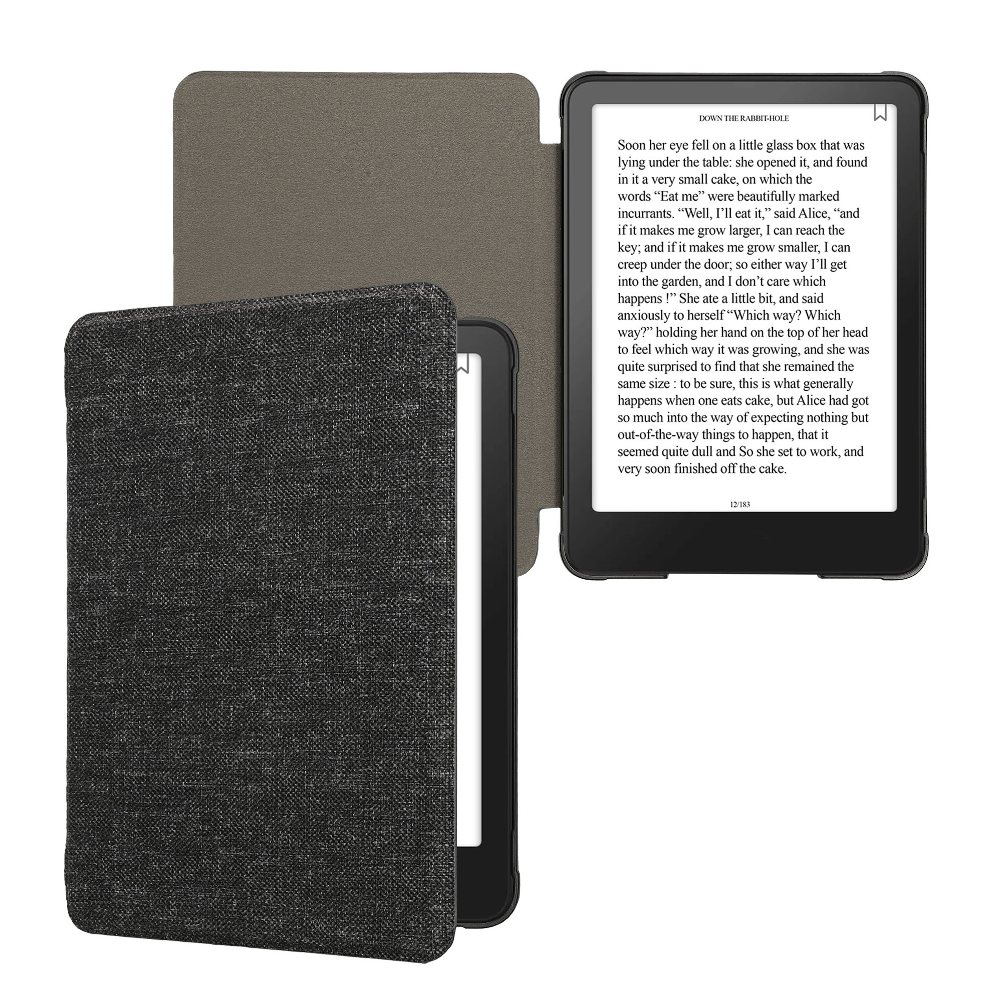 Pouzdro na čtečku kwmobile Kindle Paperwhite 2024 / Colorsoft - tmavě šedá