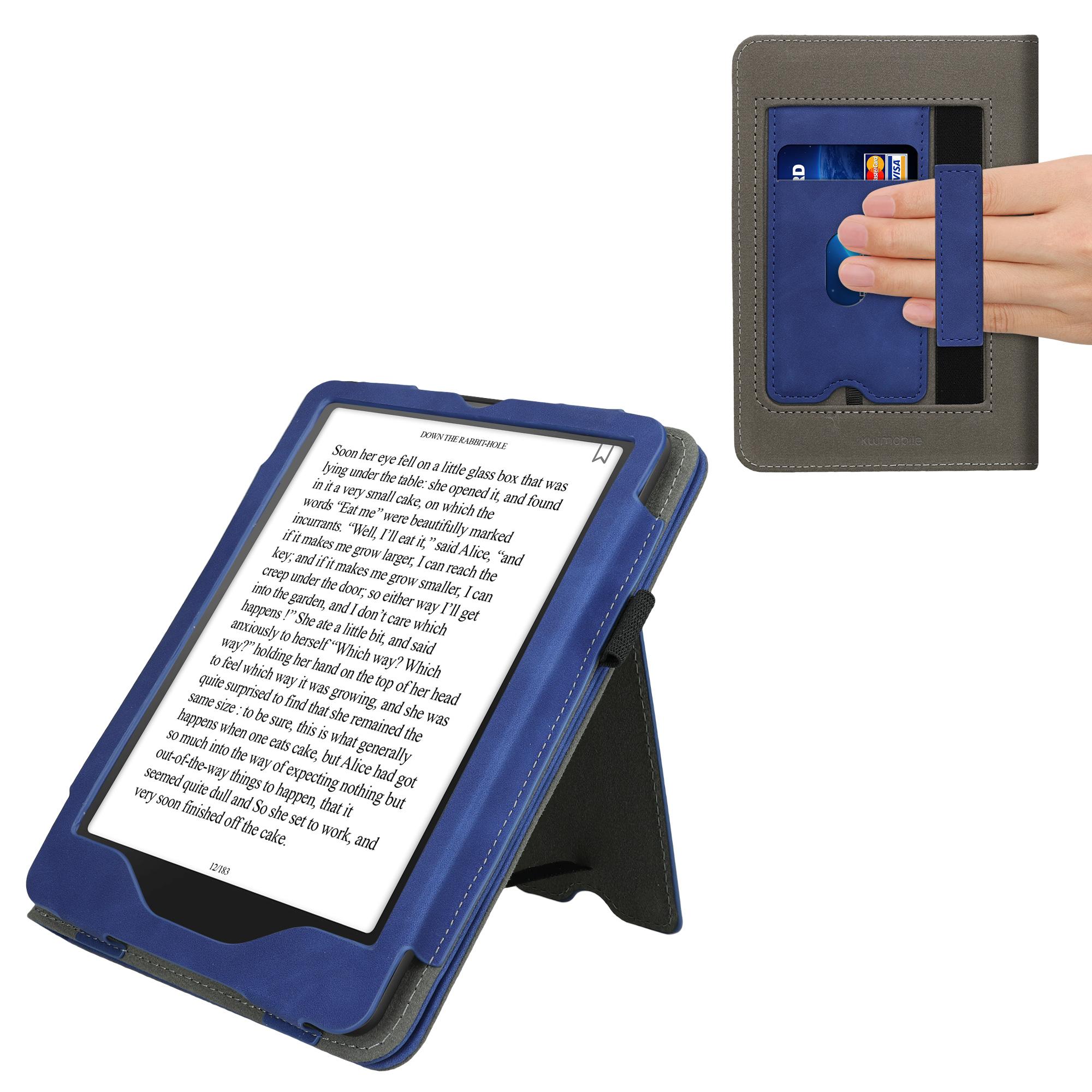 Pouzdro na čtečku kwmobile pro Amazon Kindle Paperwhite (2024)/Colorsoft - tmavě modrá