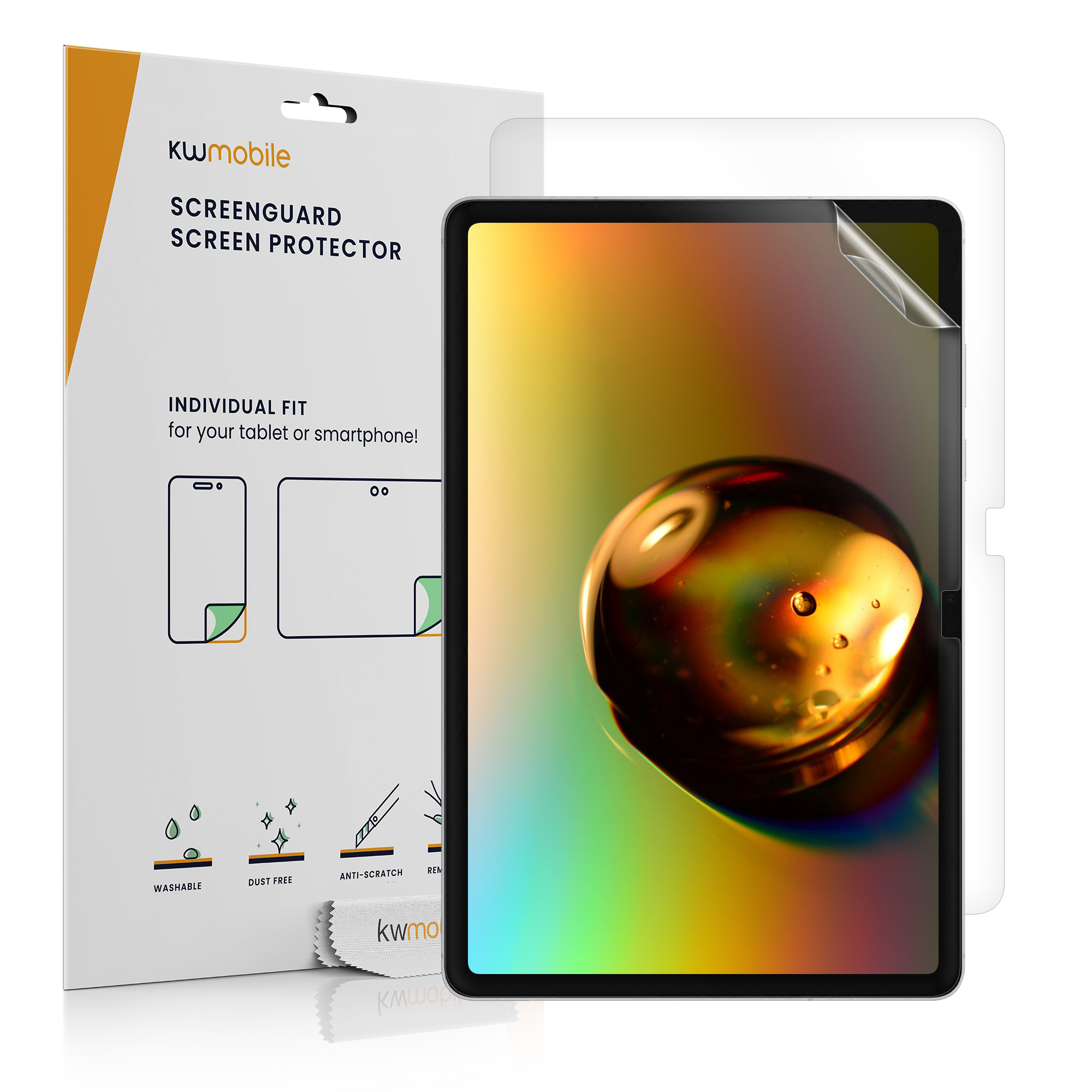 Ochranné fólie na displej pro Samsung Galaxy Tab S11 kwmobile - sada 2 matných antireflexních fólií