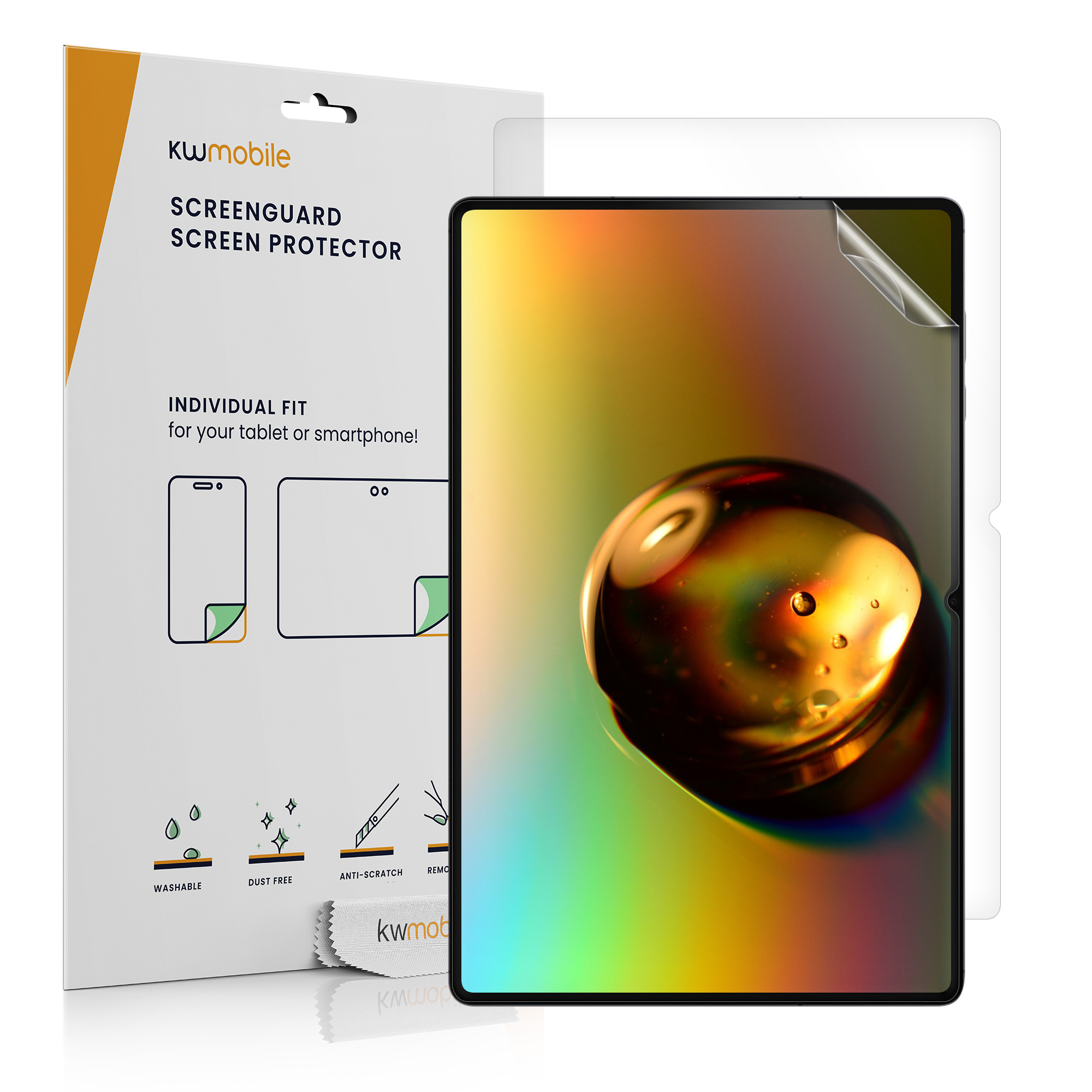 Ochranné fólie na displej pro Samsung Galaxy Tab S11 Ultra kwmobile - sada 2 matných antireflexních fólií
