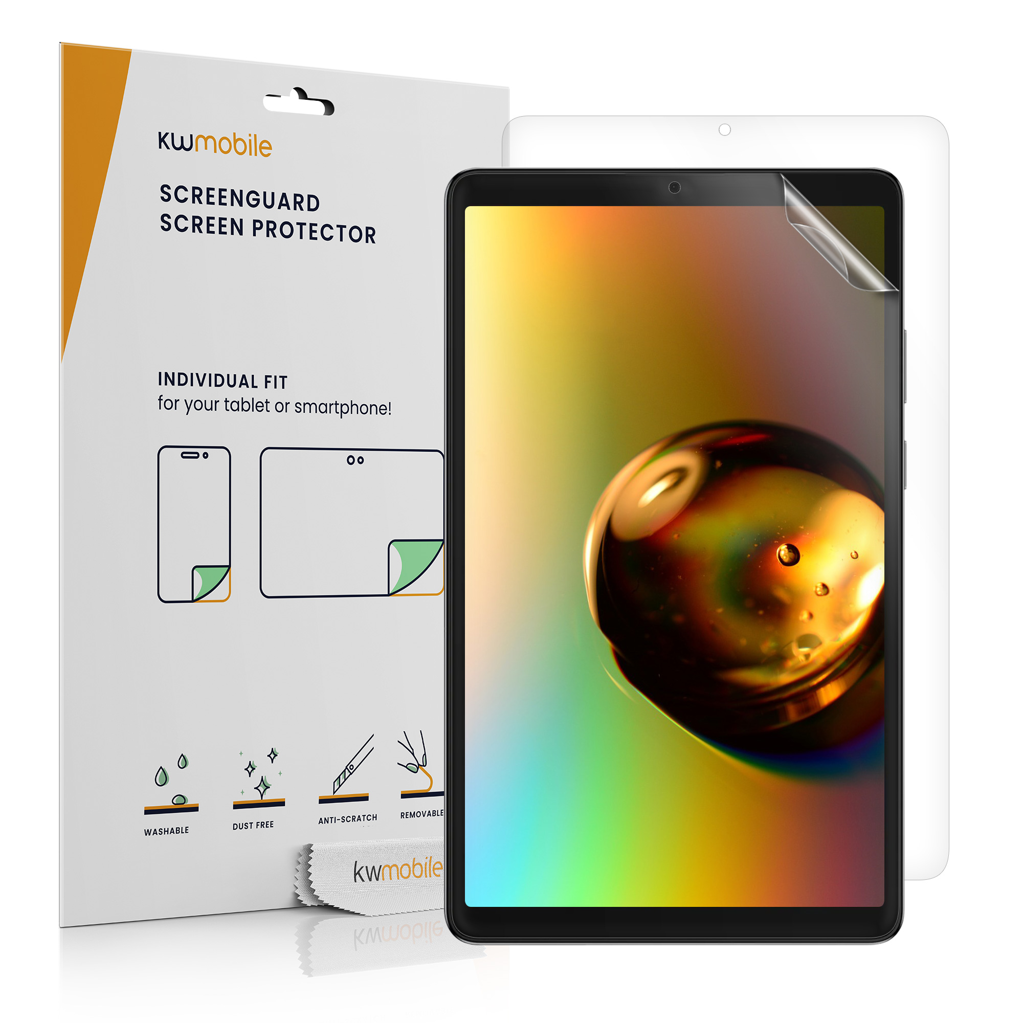 Ochranné fólie na displej pro Samsung Galaxy Tab A11 kwmobile - sada 2 matných antireflexních fólií