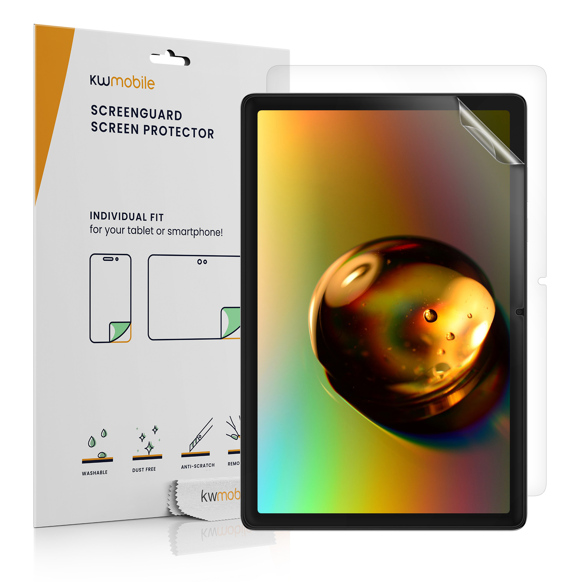 Ochranné fólie na displej pro Samsung Galaxy Tab A11+ / Plus kwmobile - sada 2 matných antireflexních fólií