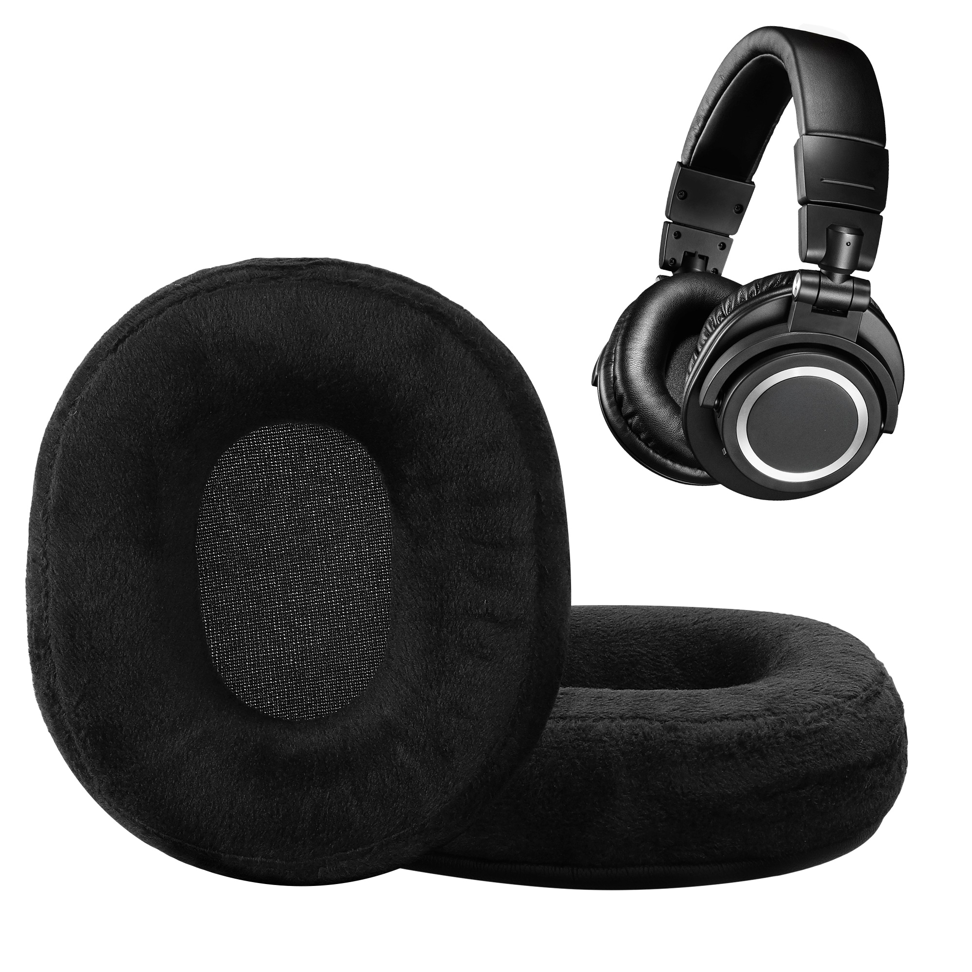 Náhradní náušníky pro AudioTechnica ATH M20x BT kwmobile - černá 