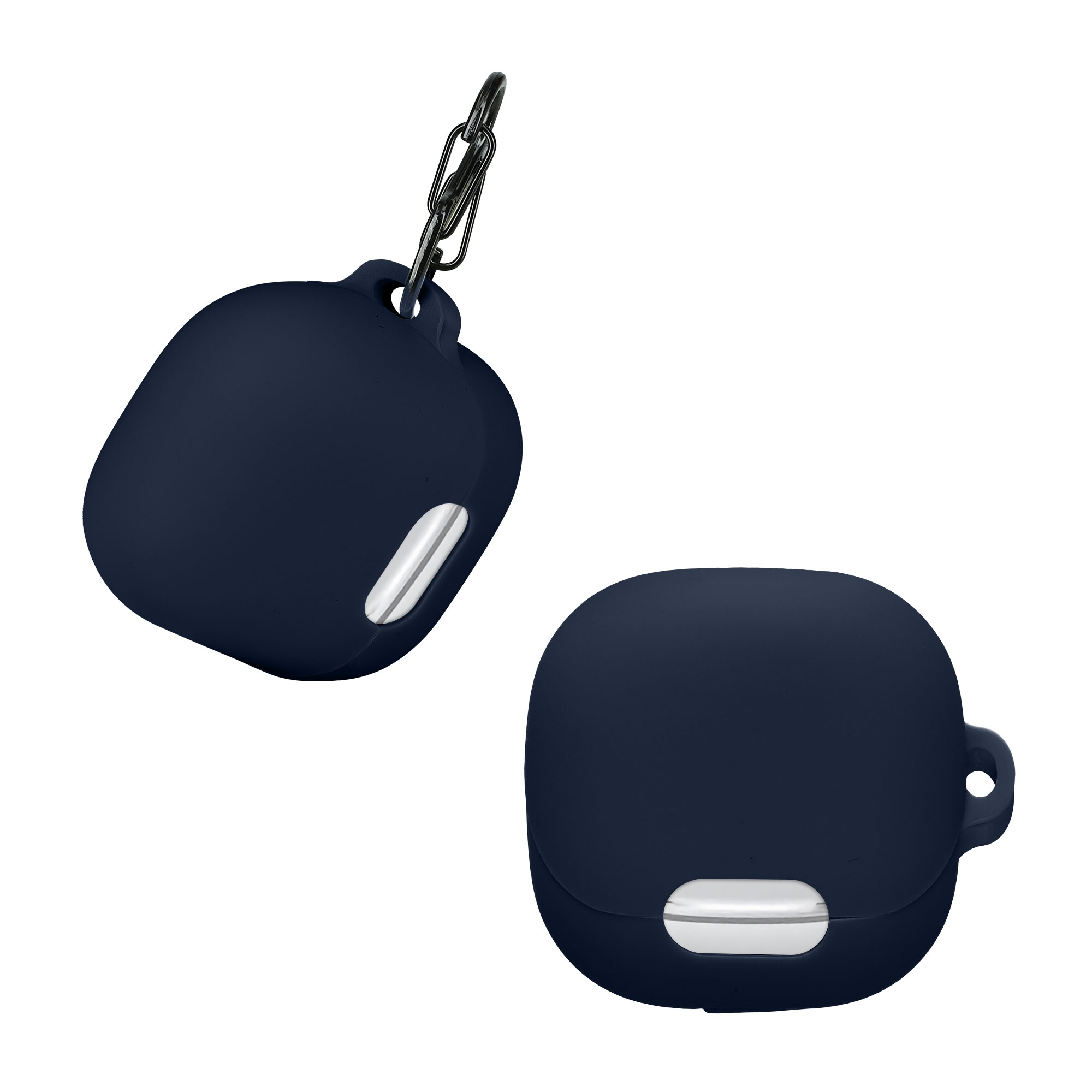 Obal pro Anker Soundcore Liberty 4 NC kwmobile s karabinou silikonové - tmavě modrá