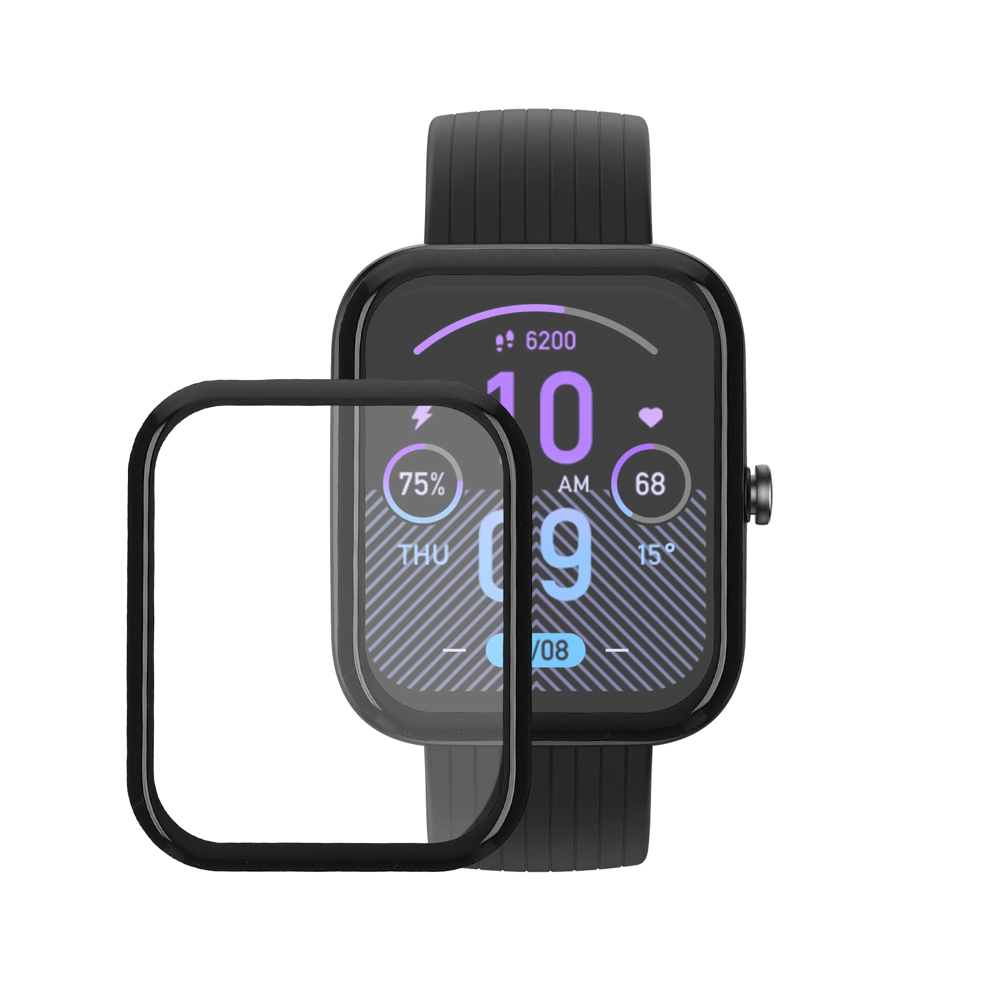 Sada 2 Ochranná fólie pro Huami Amazfit Bip 3 Pro kwmobile