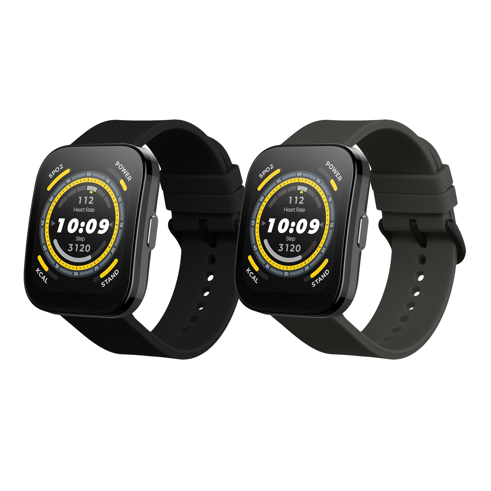 Řemínky pro Huami 22mm Amazfit Bip 6 / Bip 5 Unity / Bip 5 / GTS 3 / Balance 2 / Helio kwmobile silikonové - černá / šedá