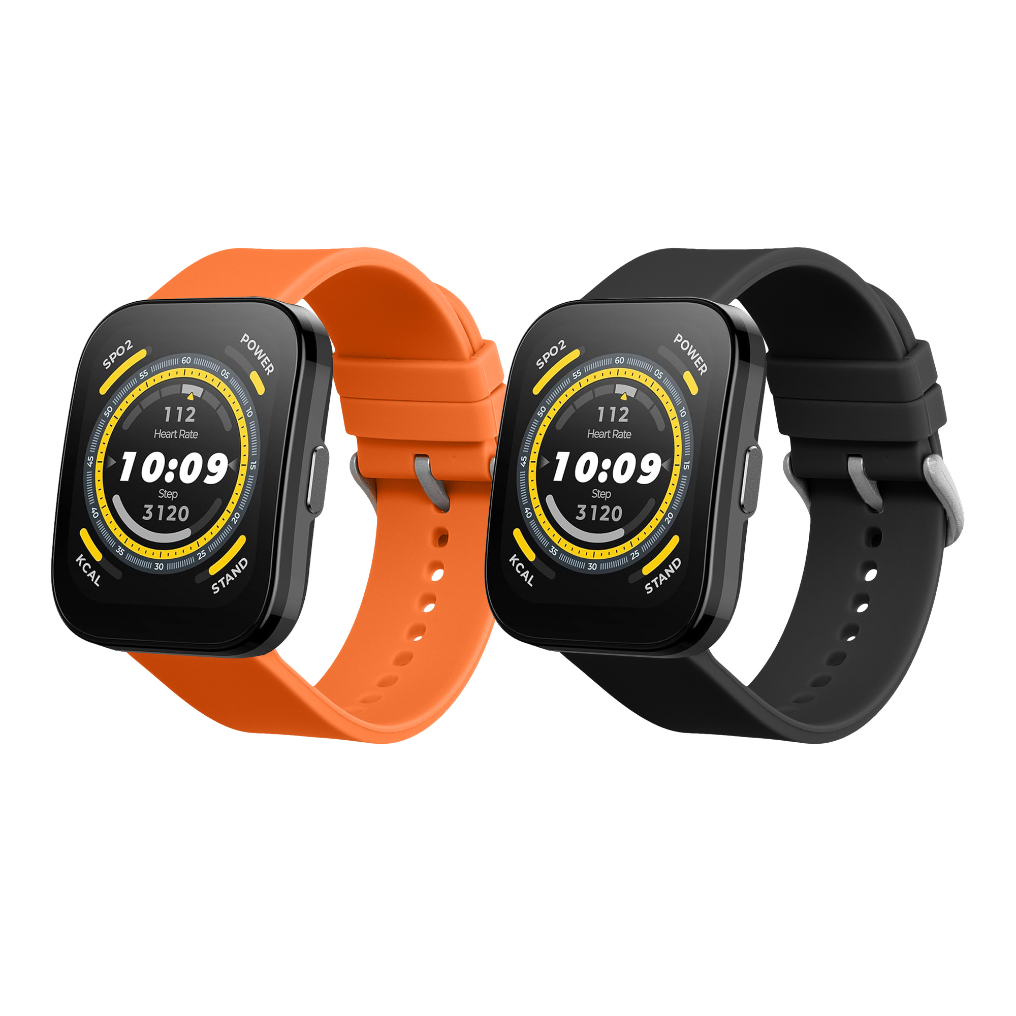 Řemínek Huami 22mm Amazfit Bip 6/Bip 5 Unity/Bip 5/GTS 3/Bal... 22mm kwmobile TPU černý/oranžový