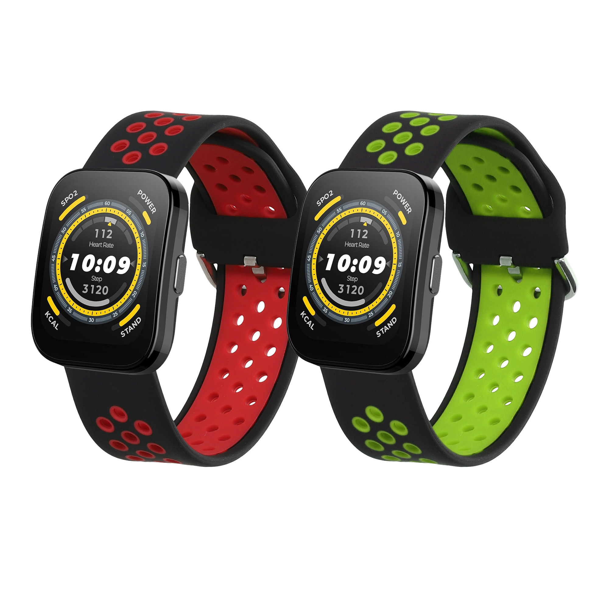 Řemínek Huami 22mm Amazfit Bip 6/Bip 5 Unity/Bip 5/GTS 3/Bal... 22mm kwmobile TPU černý/červený/černý/zelený