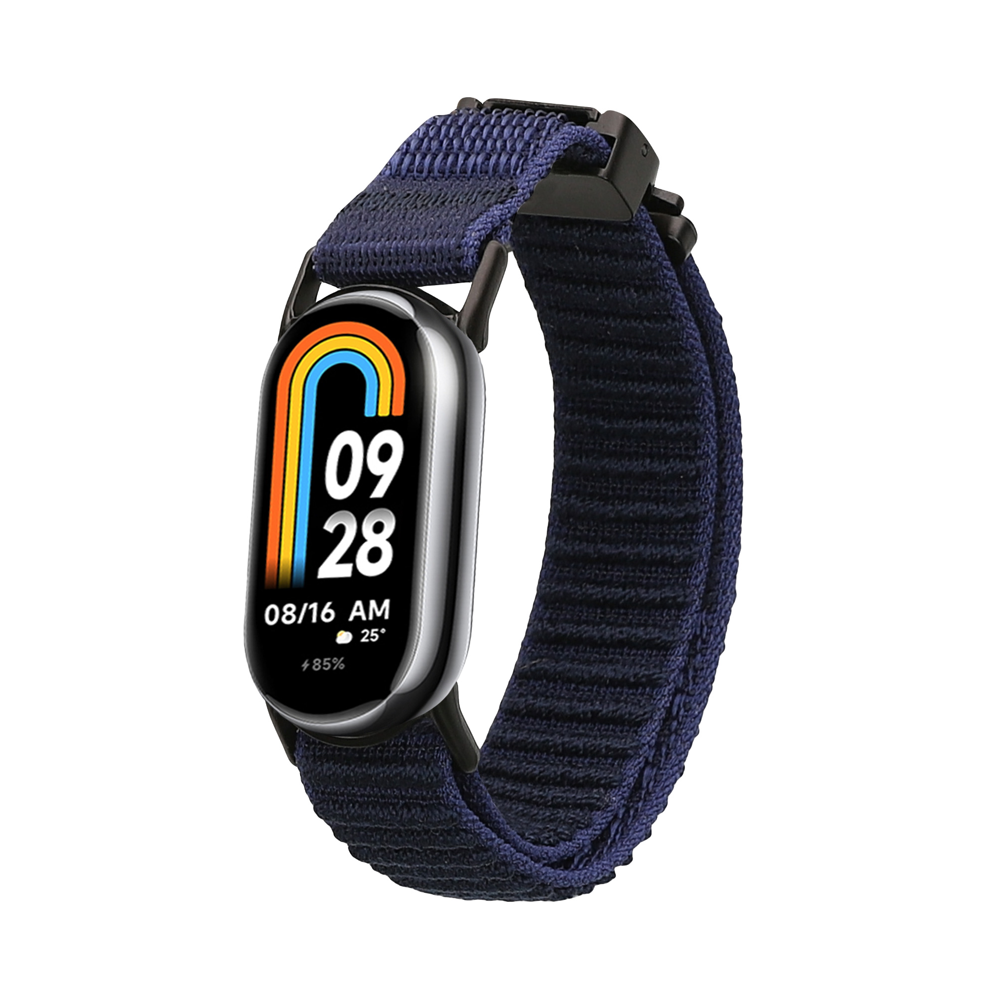 Nylonový pásek pro Xiaomi Mi Band 10 / Mi Band 9 / 8 kwmobile nylonové - tmavě modrá