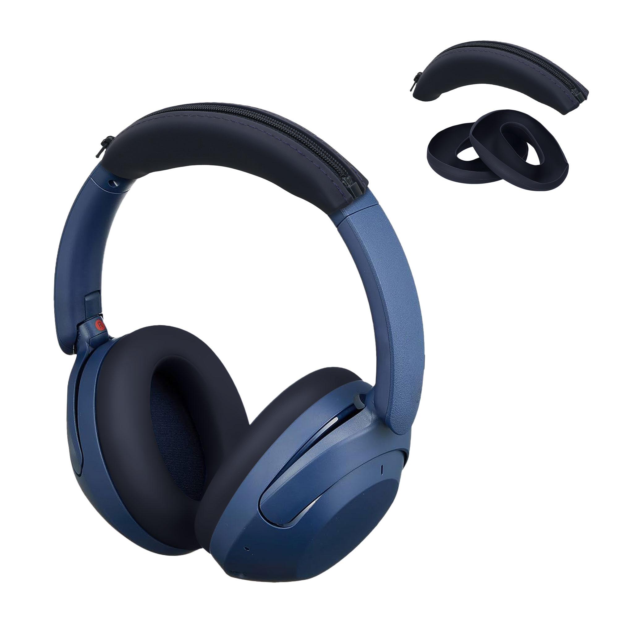 Silikonové kryty na sluchátka Sony WH-XB910N modré 3 ks