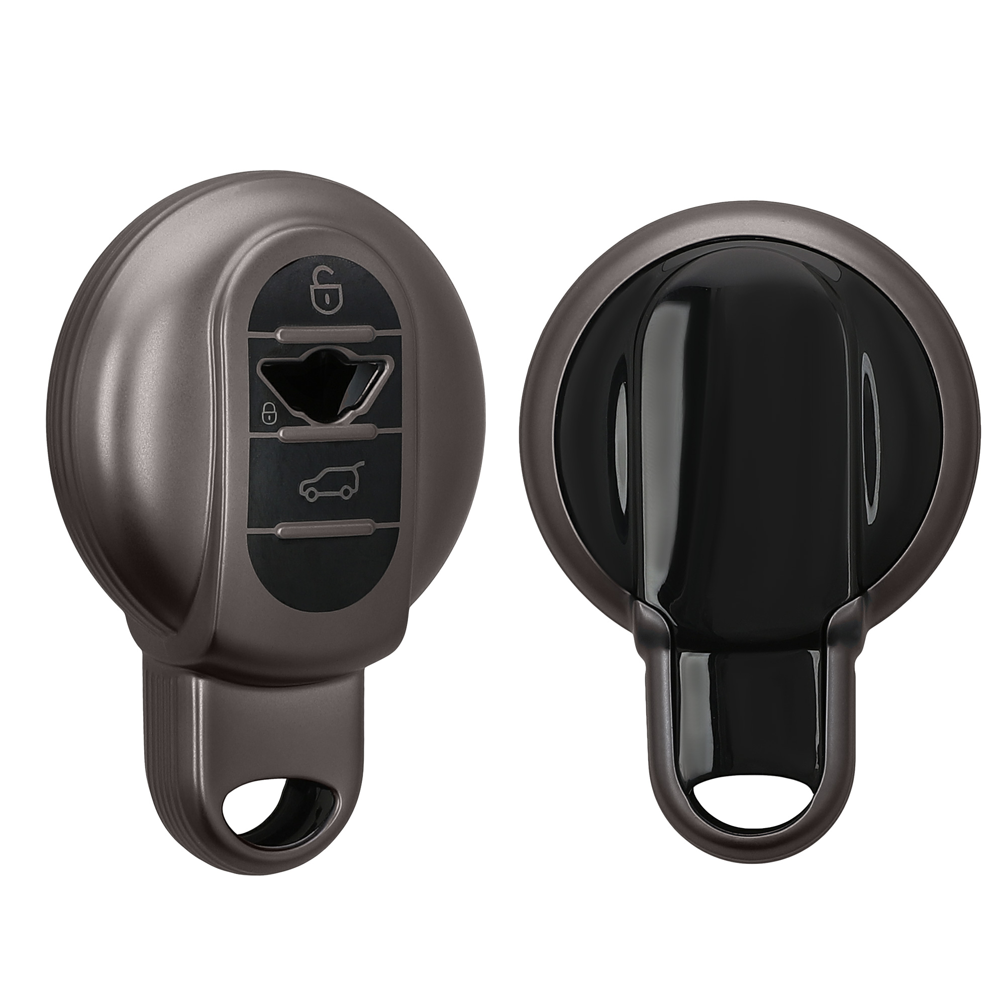 Pouzdro na autoklíč kwmobile pro Mini 3 Button - Matná černá / černá