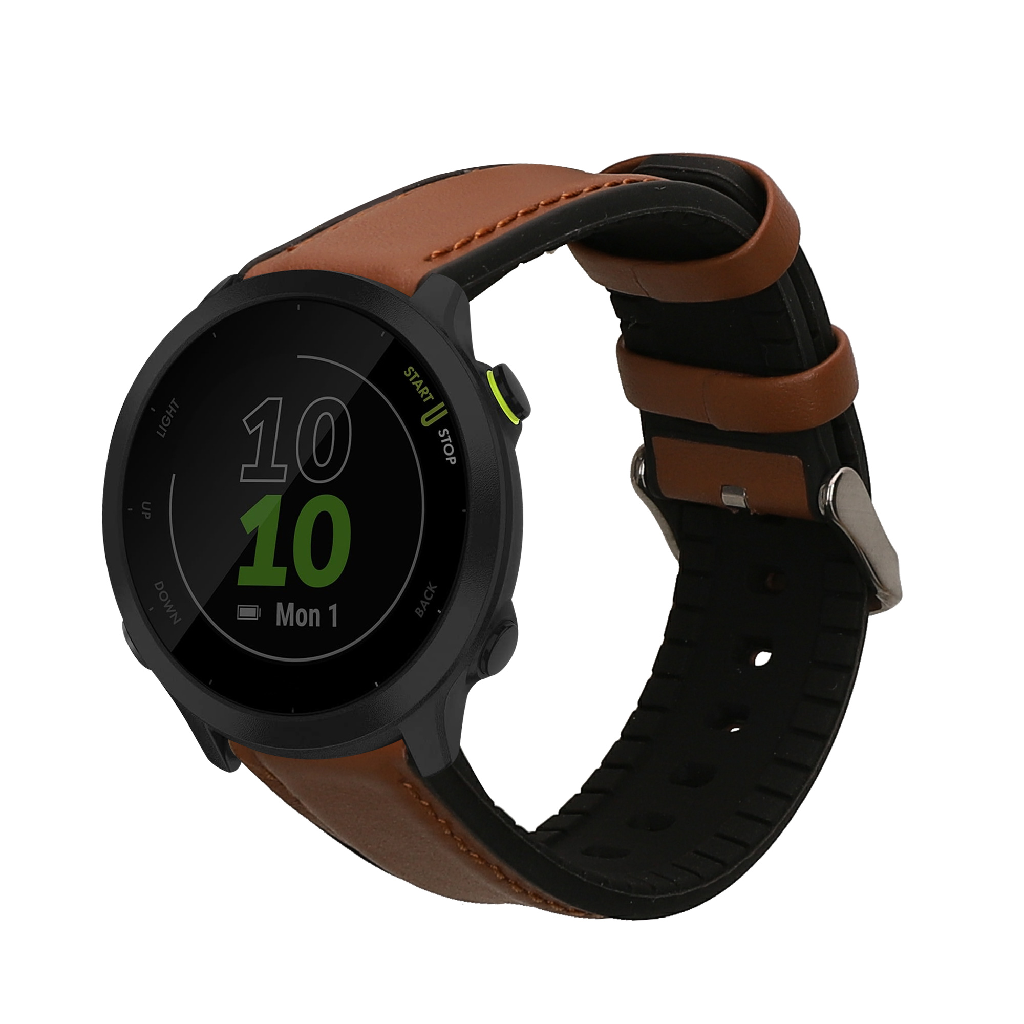 Řemínek Garmin Forerunner 55 / 165 / 2 kwmobile silikon +  1 ks hnědá / čern