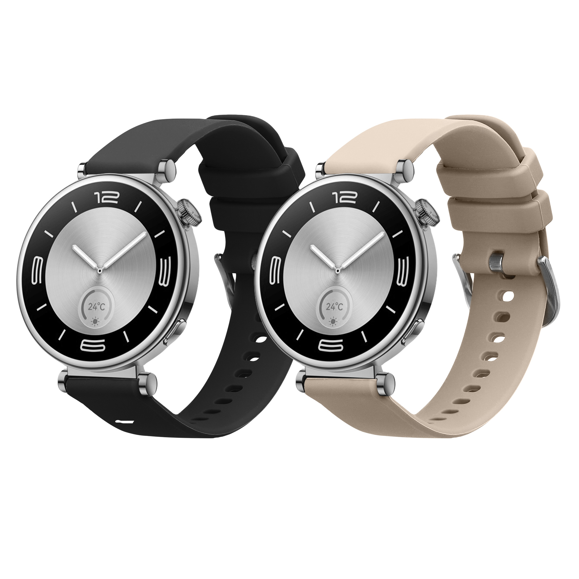 Náhradní řemínky Huawei Watch GT5 41mm sada 2 ks černá/béžová kwmobile