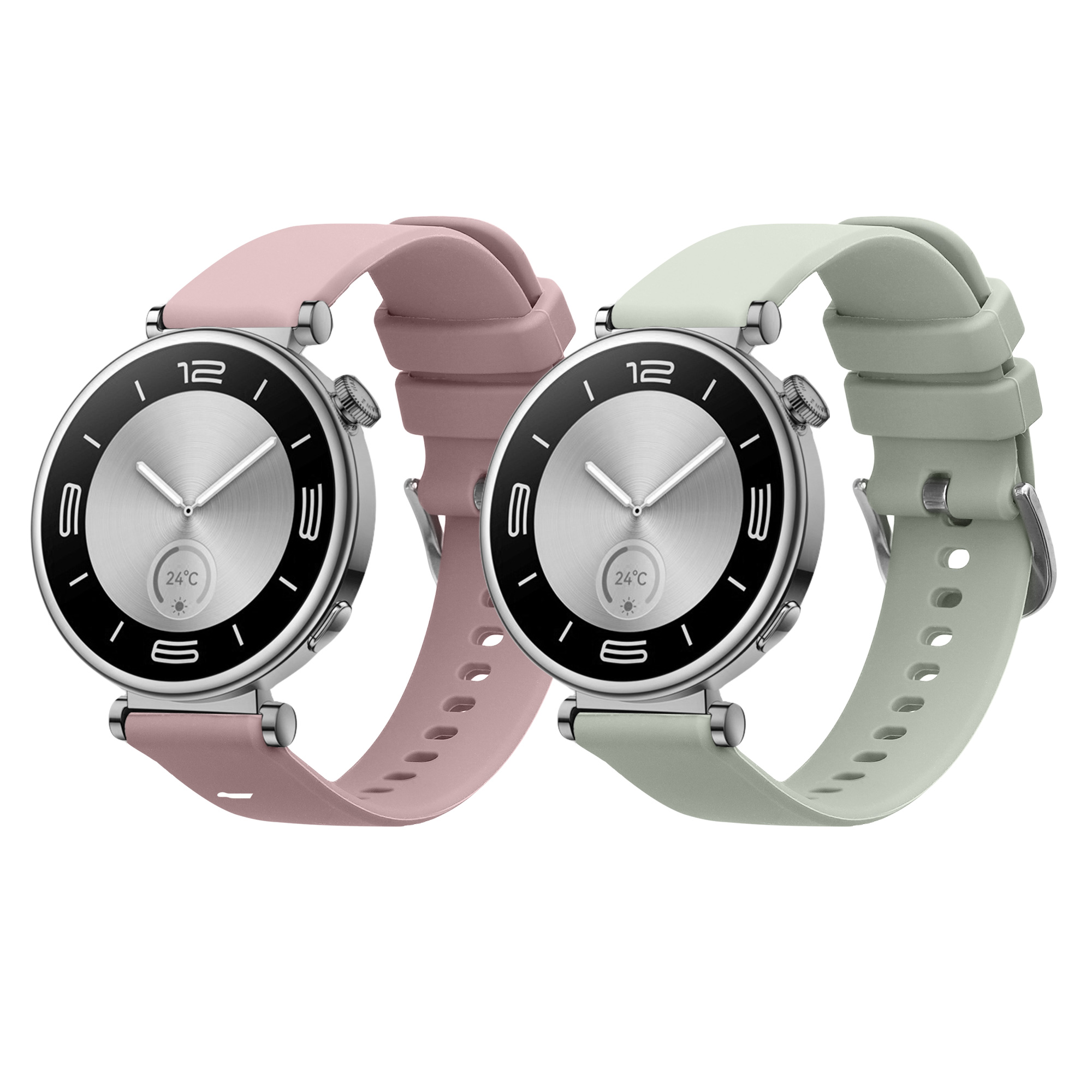 Náhradní řemínky Huawei Watch GT5 41mm sada 2 ks levandulová/pastelová zelená kwmobile