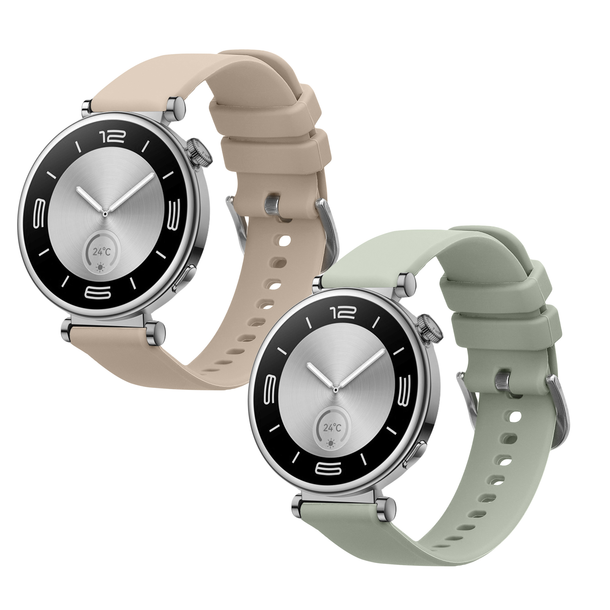 Náhradní řemínky Huawei Watch GT5 41mm sada 2 ks pastelová zelená/béžová kwmobile