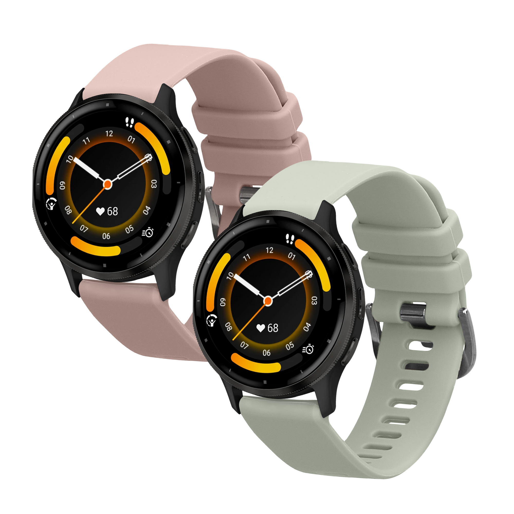 2 ks Řemínek kwmobile pro Garmin Venu 3 - starorůžová / pastelově zelená