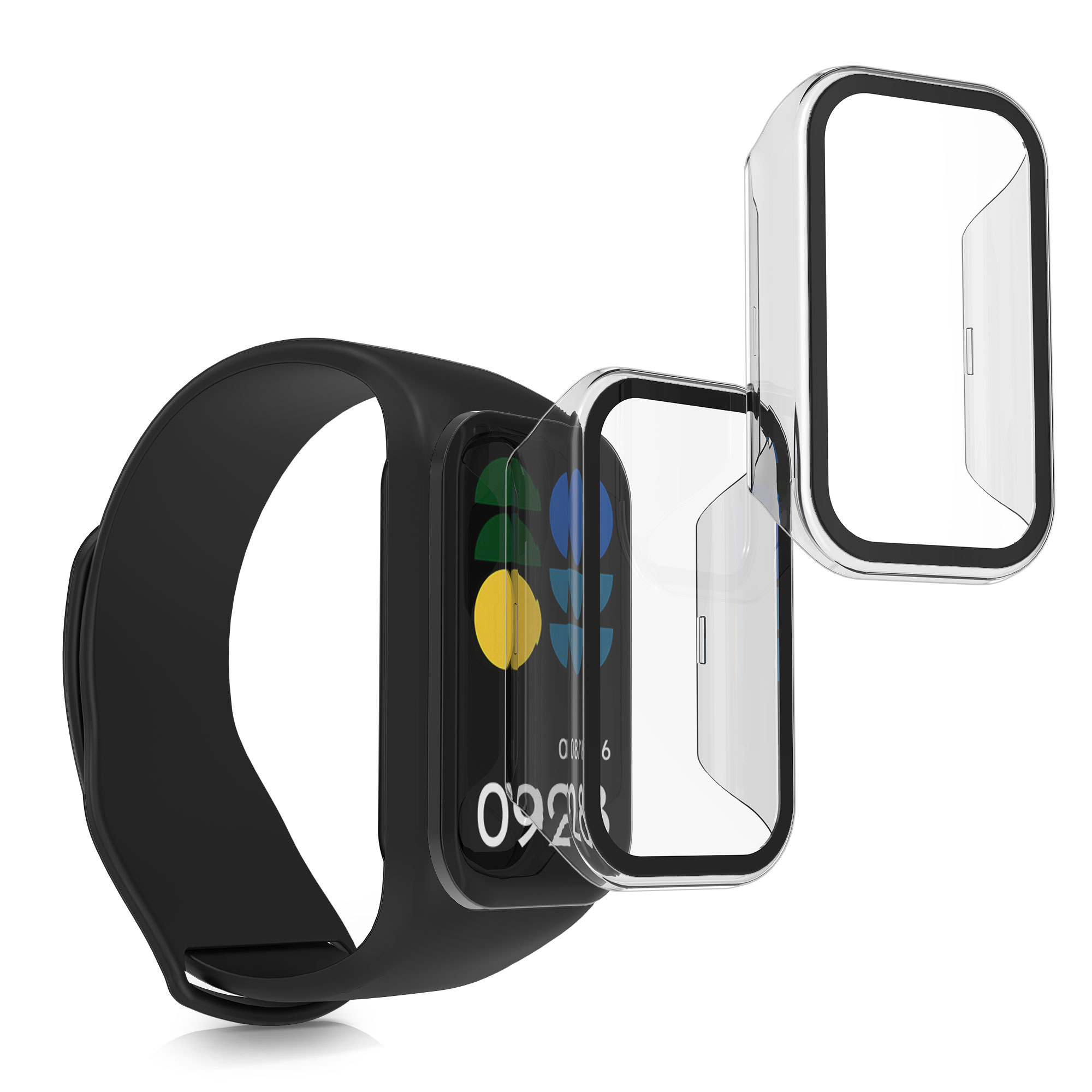 2x Ochranná fólie Xiaomi Smart Band 8 Active / Redmi Band 2 kwmobile - transparentní
