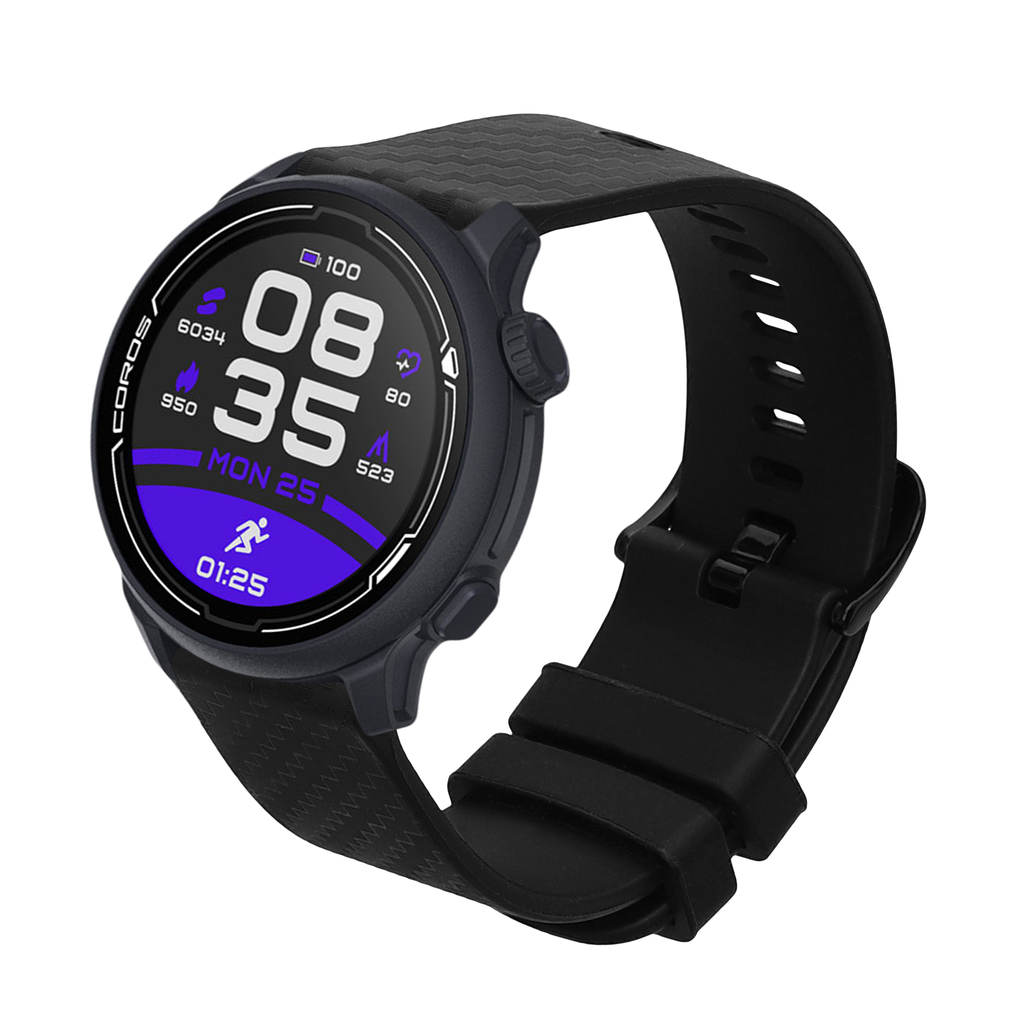 Řemínek k hodinkám COROS PACE 2 / APEX (42mm) Strap kwmobile - černá