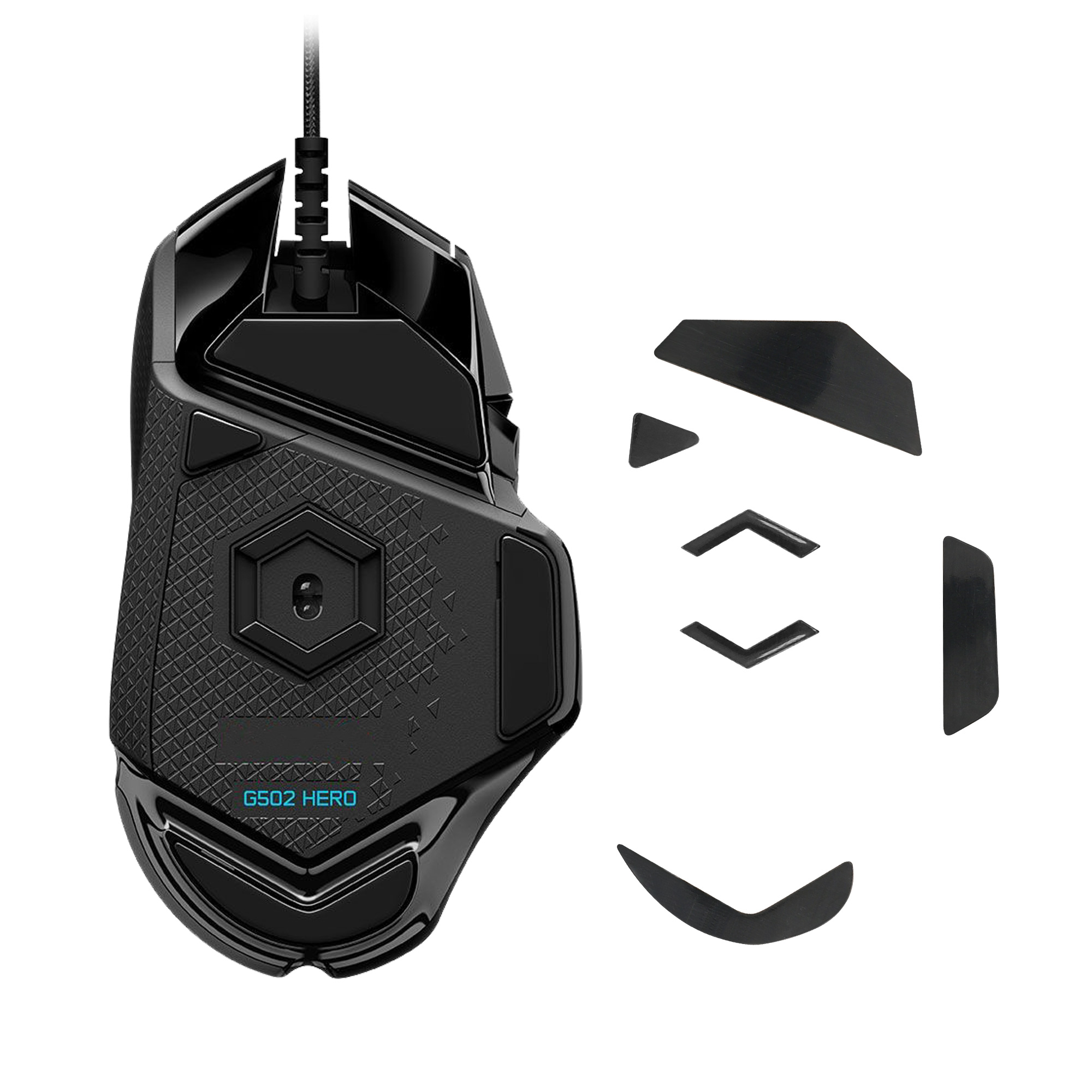 Náhradní kluzáky pro drátovou myš Logitech G502 kwmobile - černá