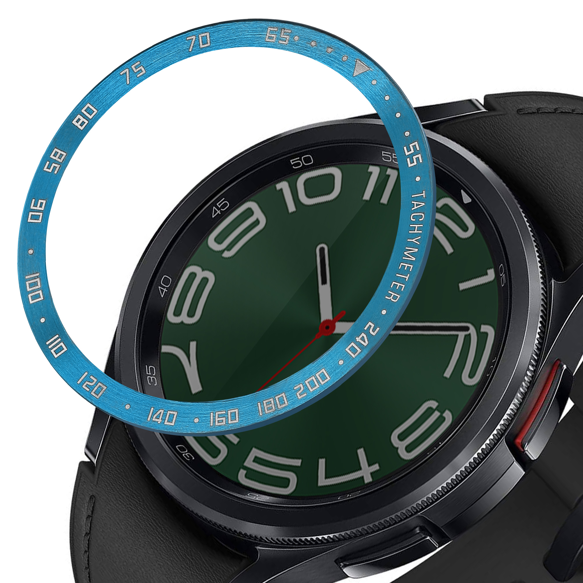 Ochranný rámeček na hodinky Galaxy Watch 6 Classic 47mm kwmobile modrý/bílý