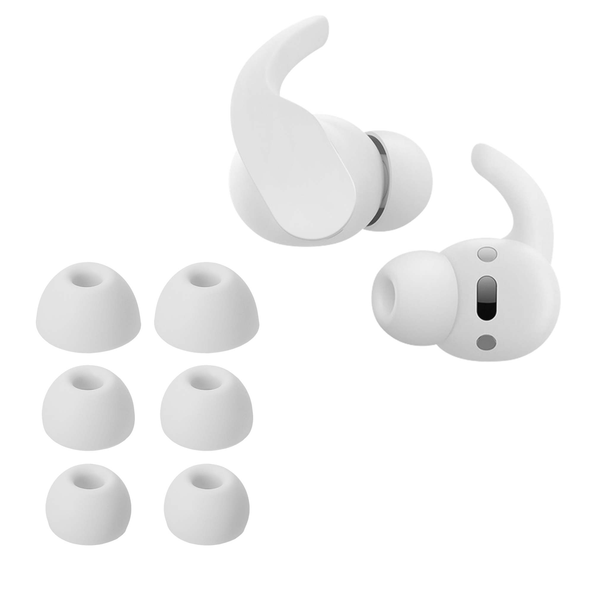 Náhradní špunty do uší Beats Fit Pro kwmobile 6 ks bílá