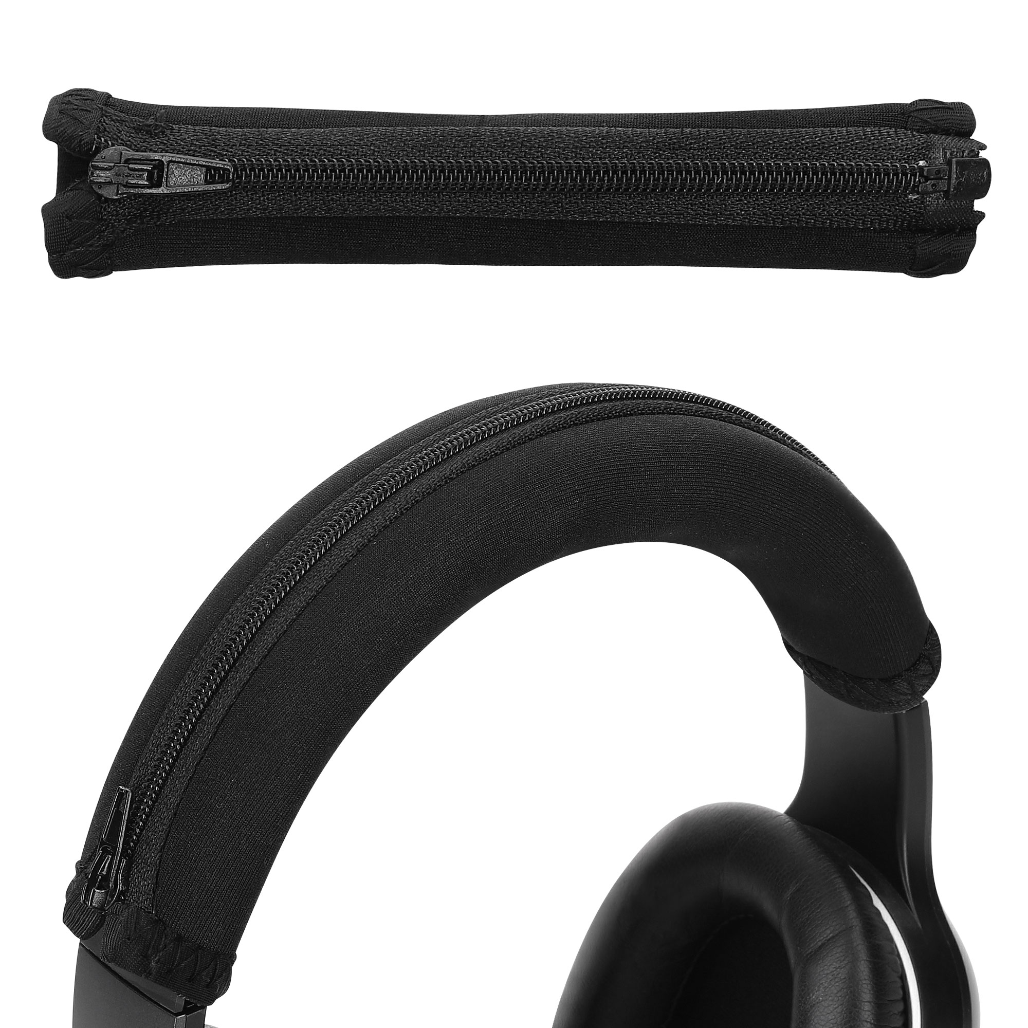 Chránič náhlavního mostu pro AudioTechnica ATH-S200BT / ATH-S220BT kwmobile se zipem neoprenové - černá
