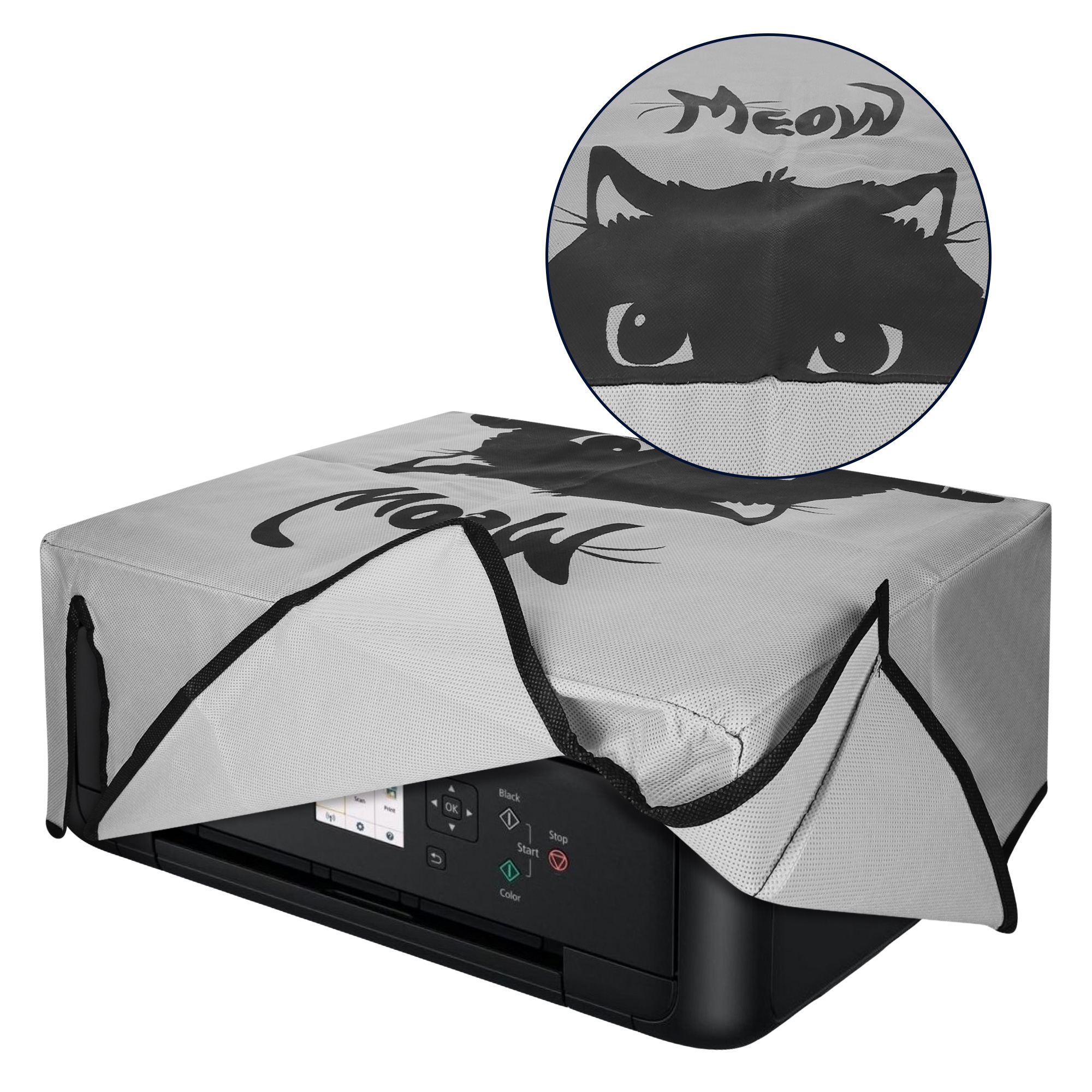 Ochranný kryt proti prachu pro Canon Pixma TS5150 / 5151 / MG 2555 / Pixma MG2551S kwmobile - šedá / černá