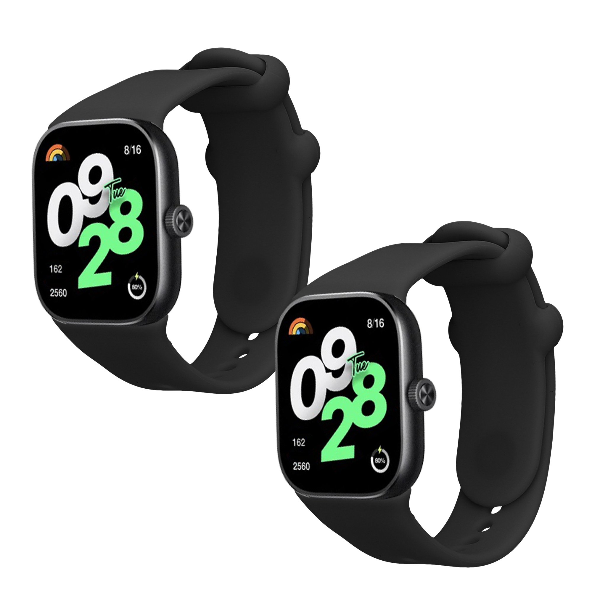 kwmobile řemínek k hodinkám Redmi Watch 4 / Watch 5 / Watch 5 eSIM - černá / černá