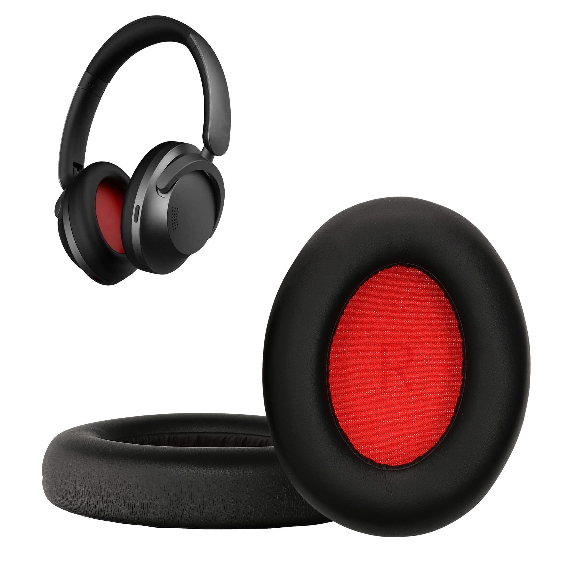 Náhradní náušníky kwmobile pro 1More SonoFlow / SonoFlow SE Replacement Ear Pads, černá