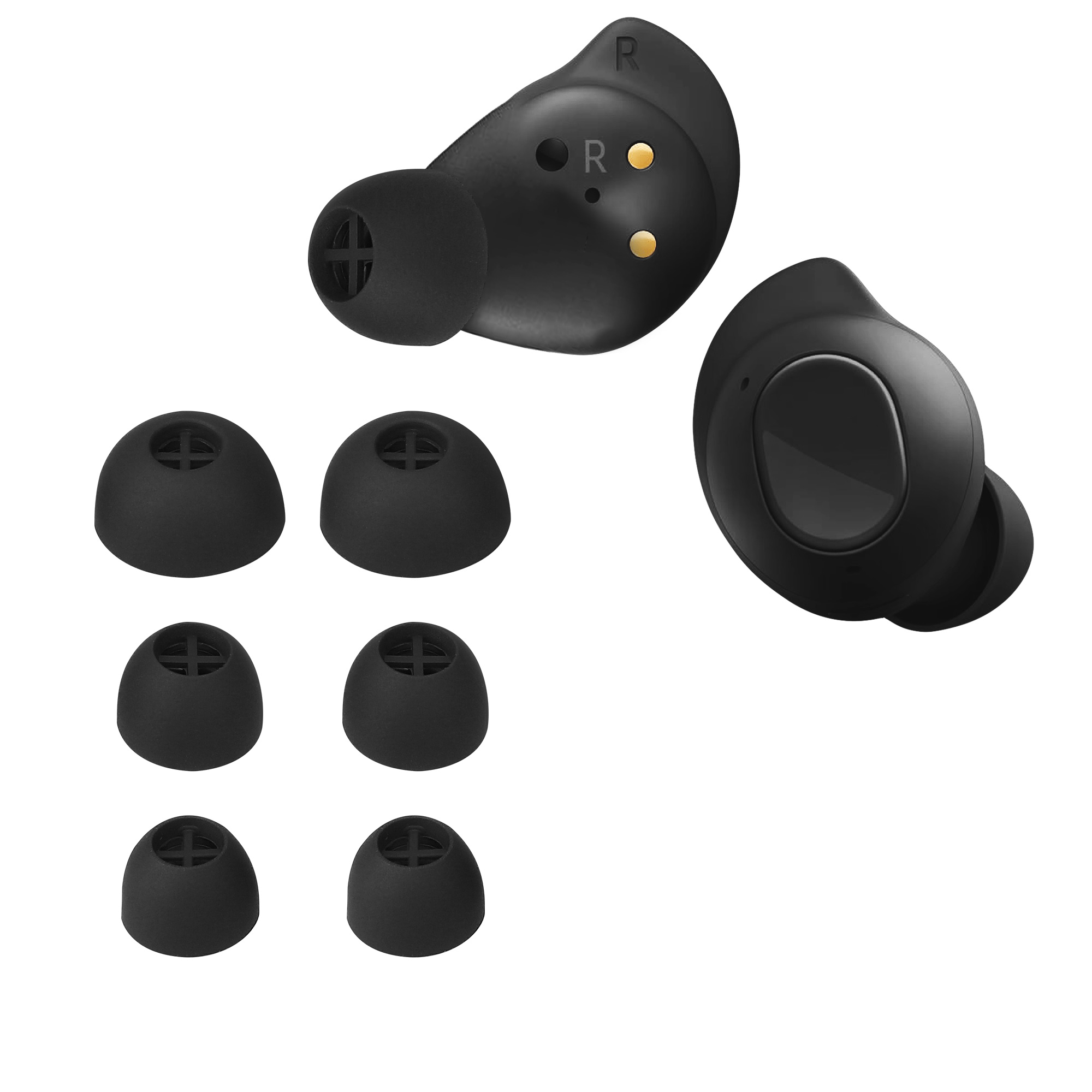Špunty do sluchátek kwmobile pro Sennheiser MOMENTUM True Wireless 3 - Černá