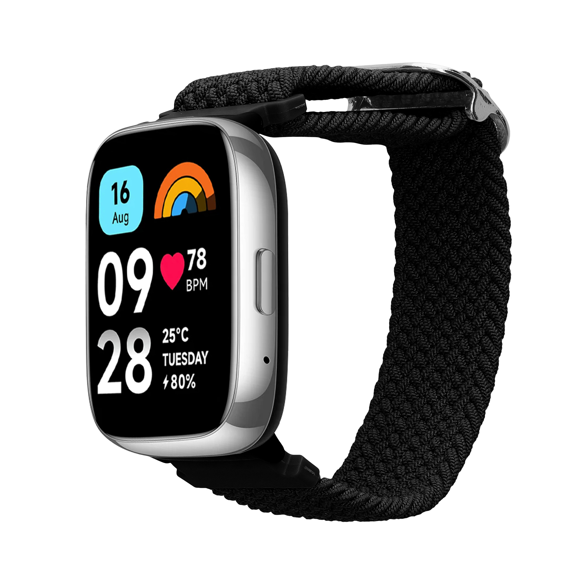 kwmobile řemínek k hodinkám Redmi Watch 3 Active - černá