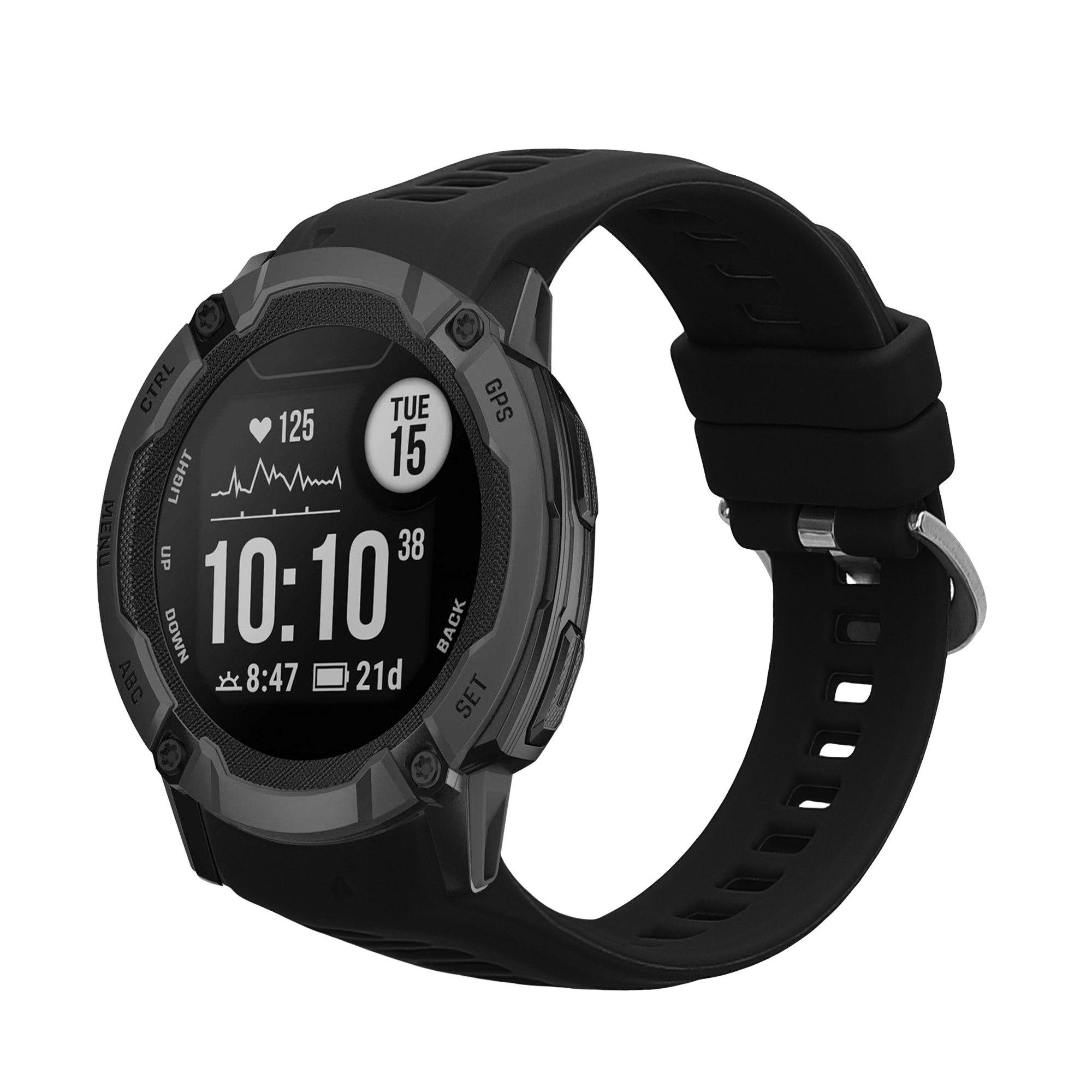 Řemínek na hodinky kwmobile Garmin Instinct 2S Watch Strap - černá