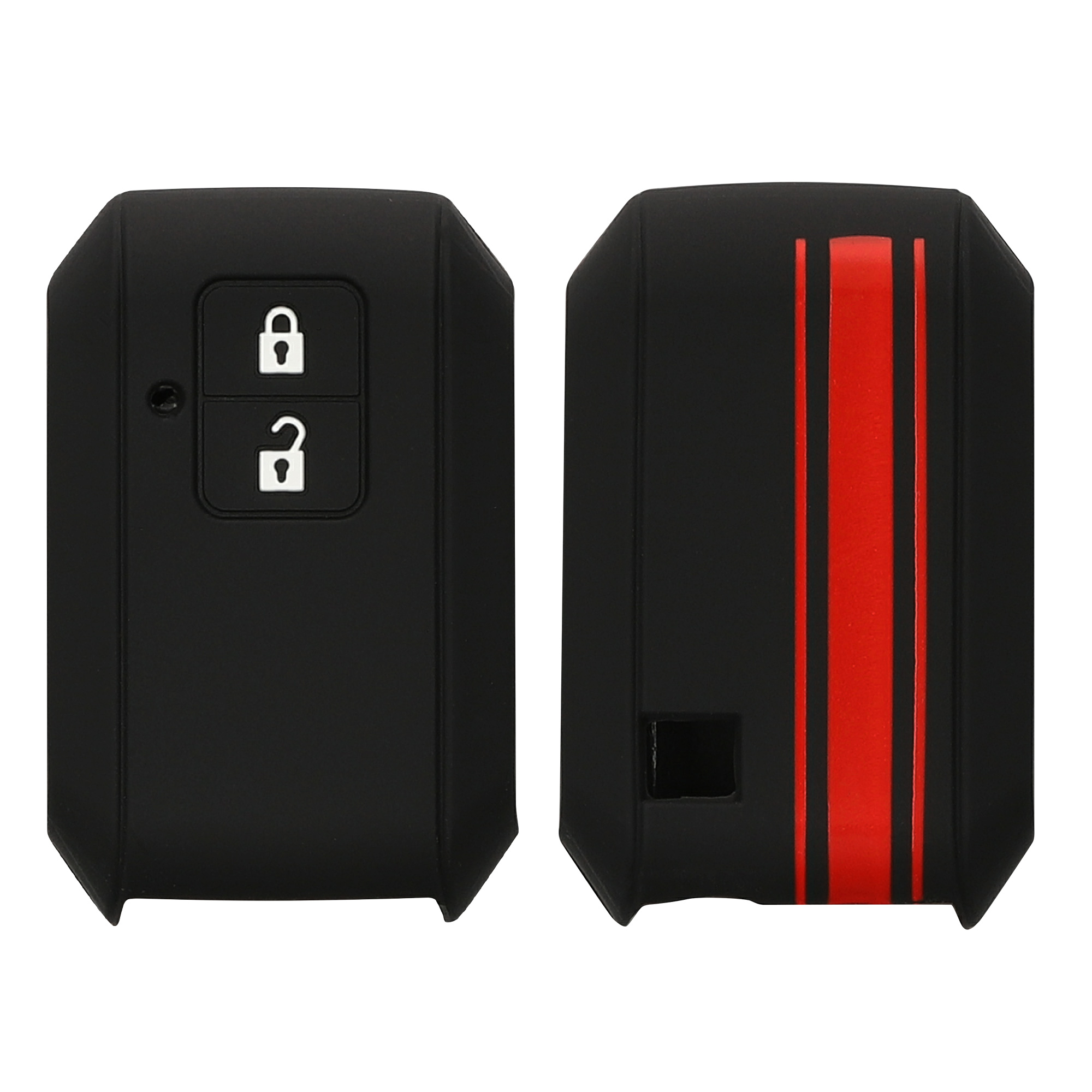 Pouzdro na klíč od auta Suzuki 2 Button Car Key kwmobile - červená / černá
