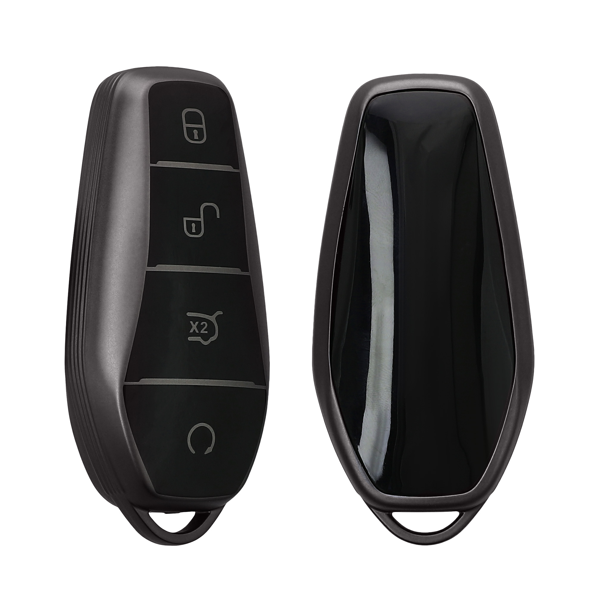 Obal na klíč od auta pro BYD Atto 3 / Sealion / Han / Tang / Dolphin / Seal kwmobile TPU - matná černá / černá