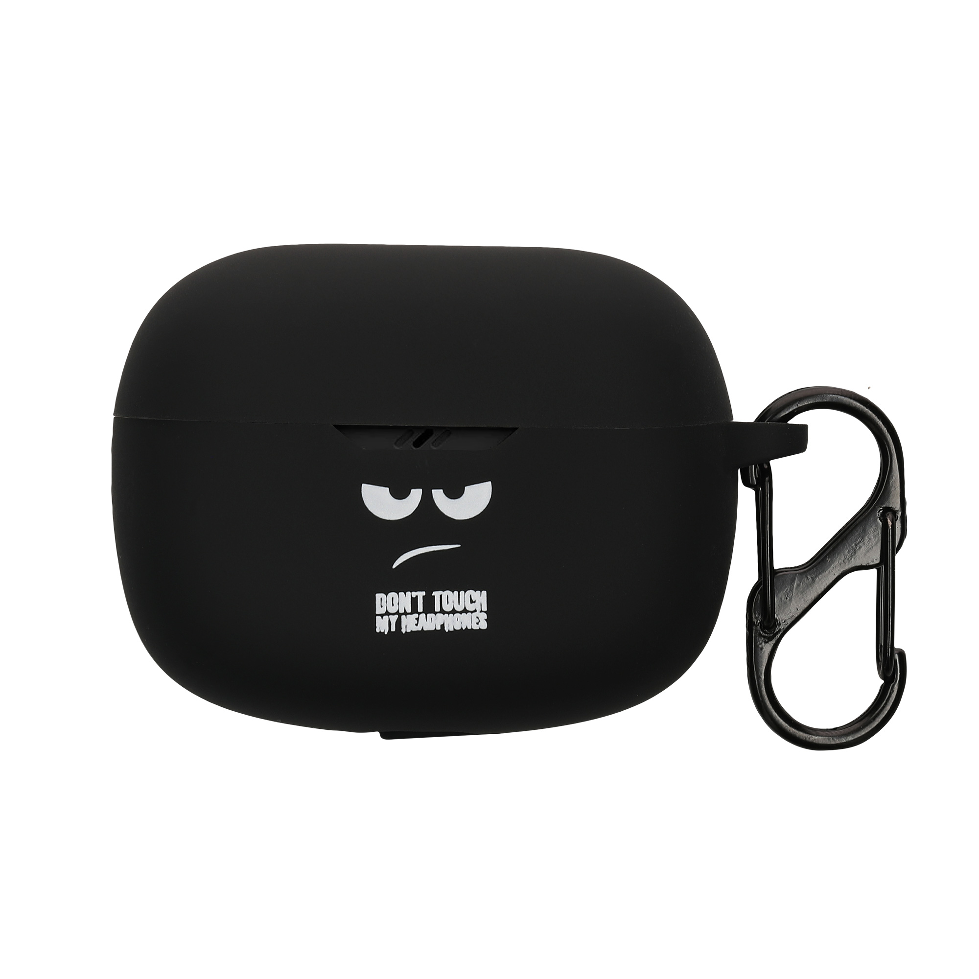 Designový obal pro JBL Wave Beam / Beam 2 / Wave 200TWS kwmobile s karabinou silikonové - bílá / černá / černá
