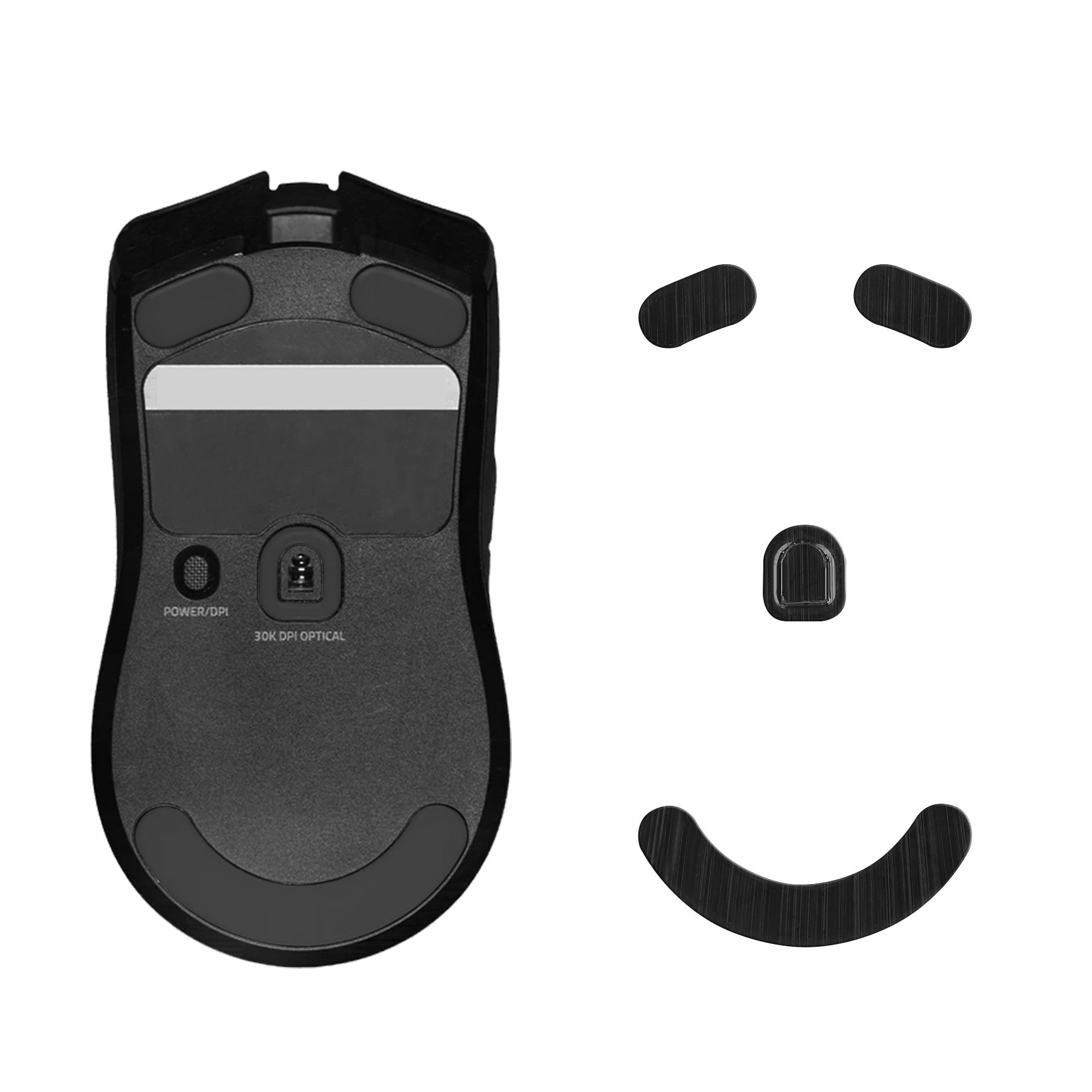 Kluzáky na myš kwmobile pro Razer Viper V2 Pro - černá